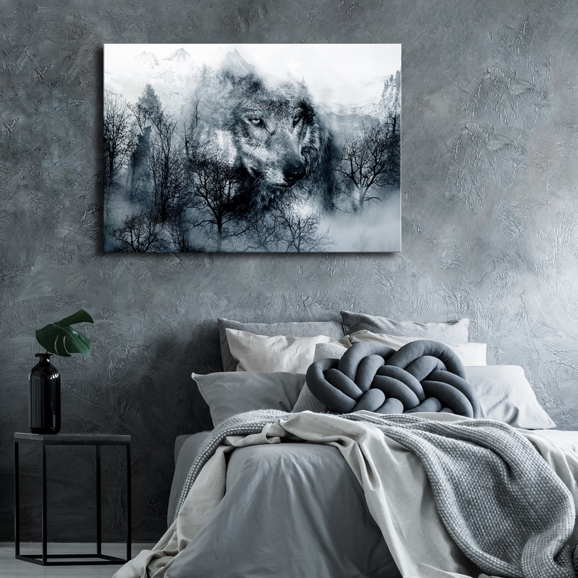 Tavla Arkiio Mountain Predator Svart Och Vit