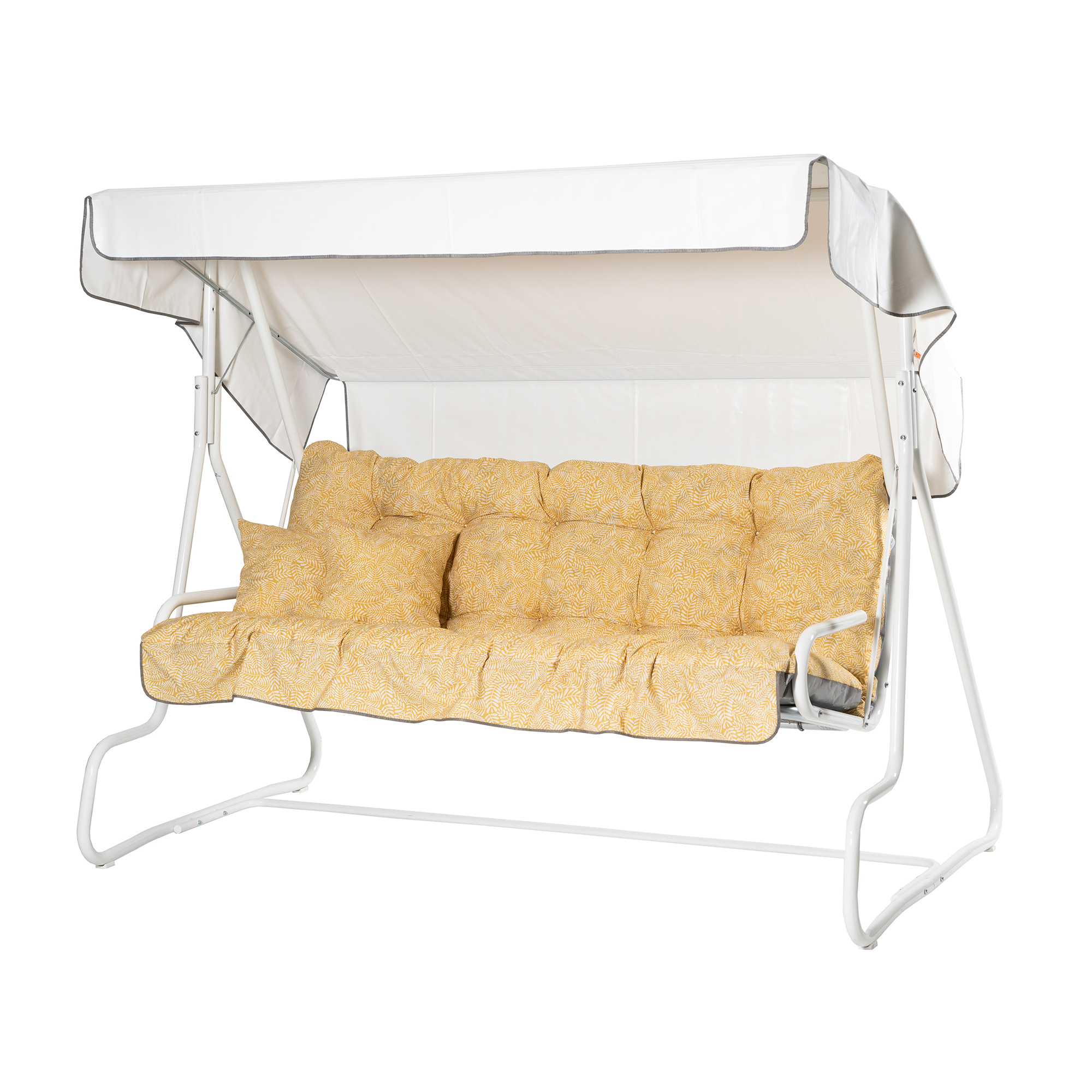 De Luxe 3- pers. hammock, 98B Vit/Gul