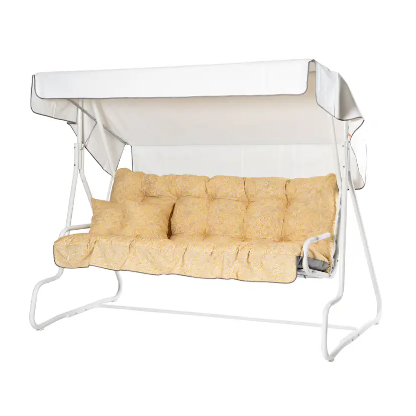 De Luxe 3- pers. hammock, 98B Vit/Gul