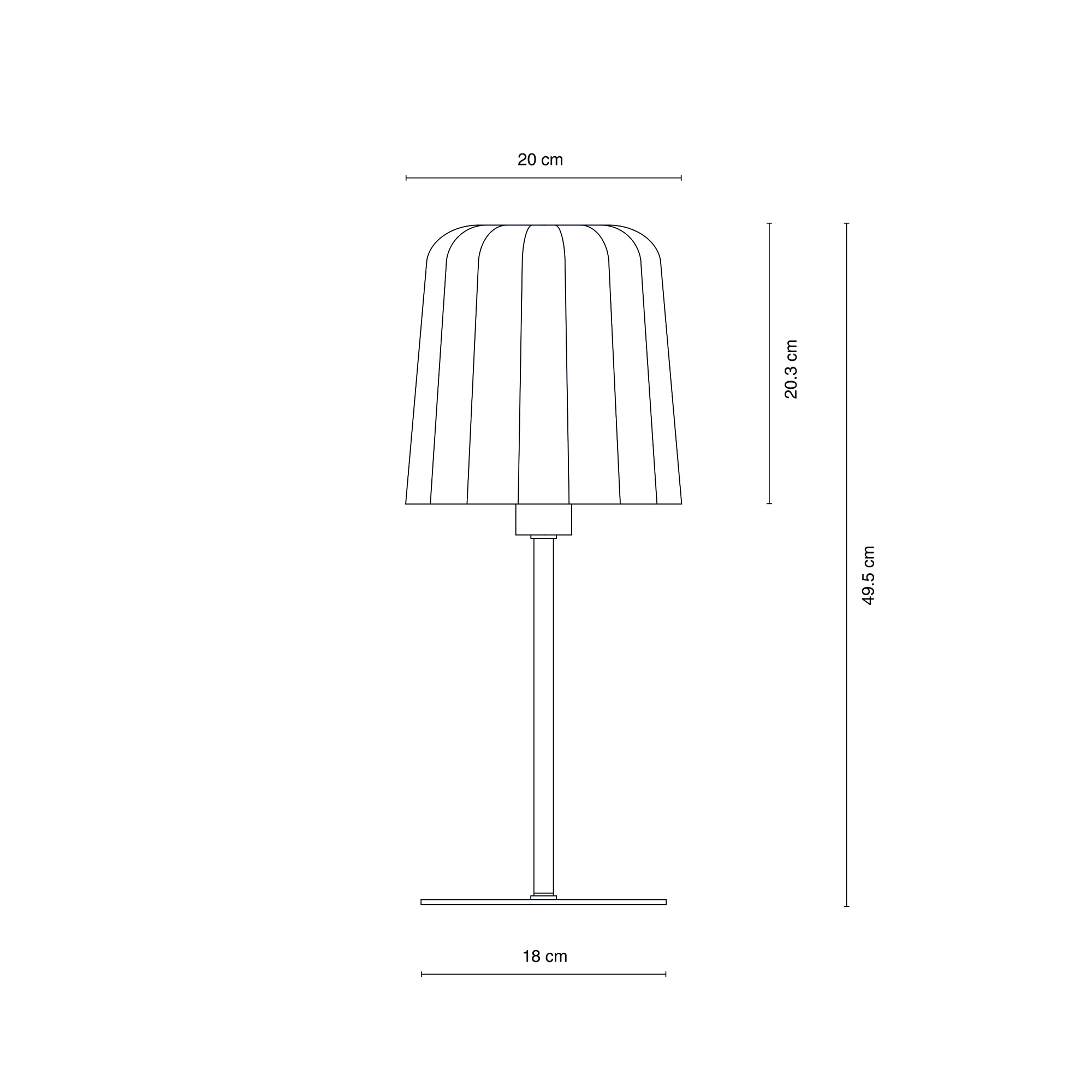 Bordslampa Dyberg Larsen Gry