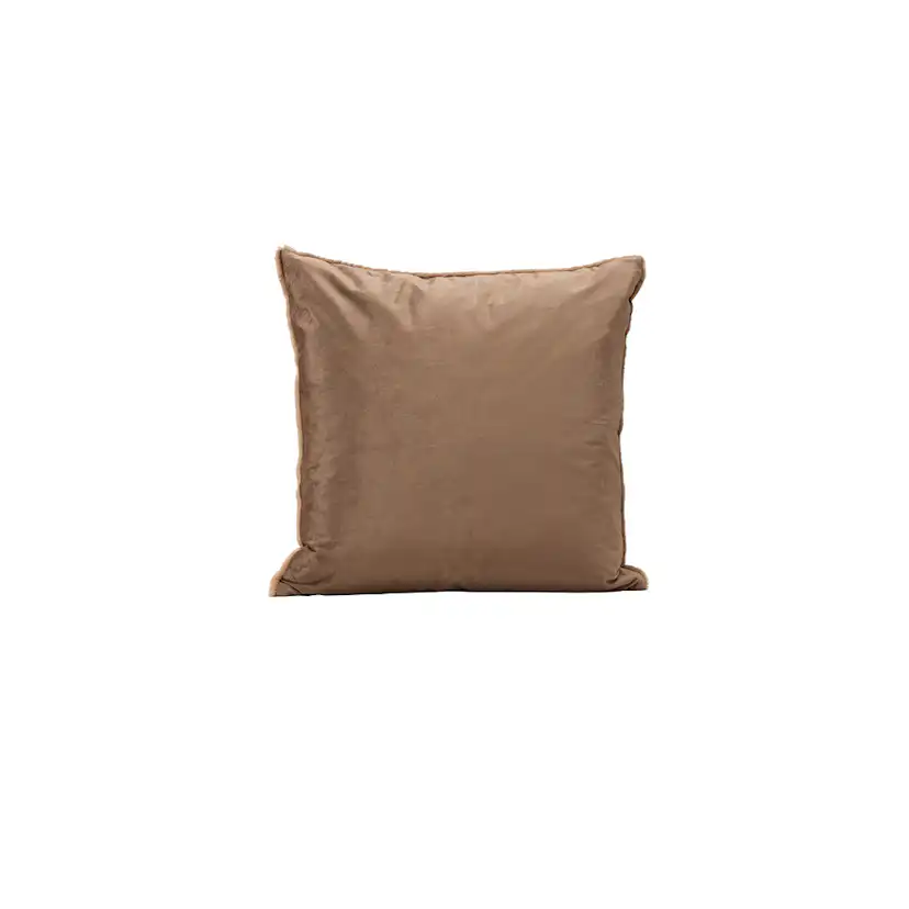 Thea Cushion Cover Rabbit fur/Poly Velvet - Brown Brun