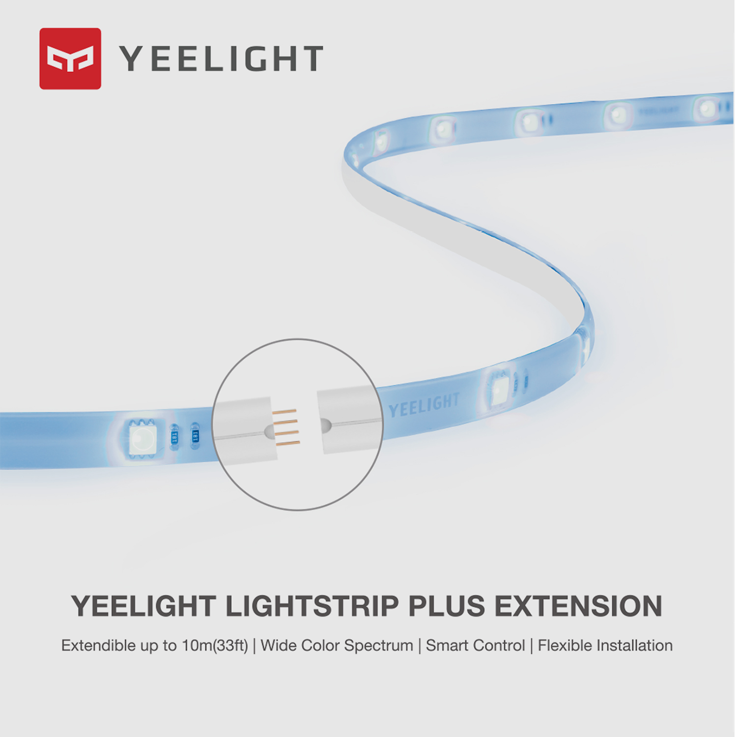 Led-List Förlängning Yeelight 1M, Vit