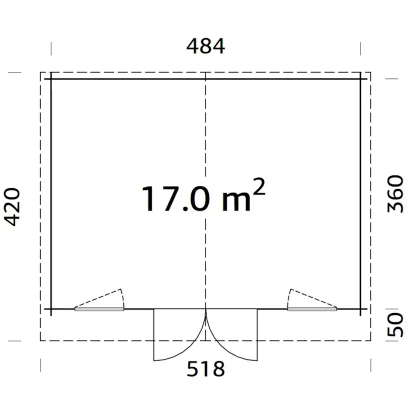 Stuga Palmako Klara 17,4 m2