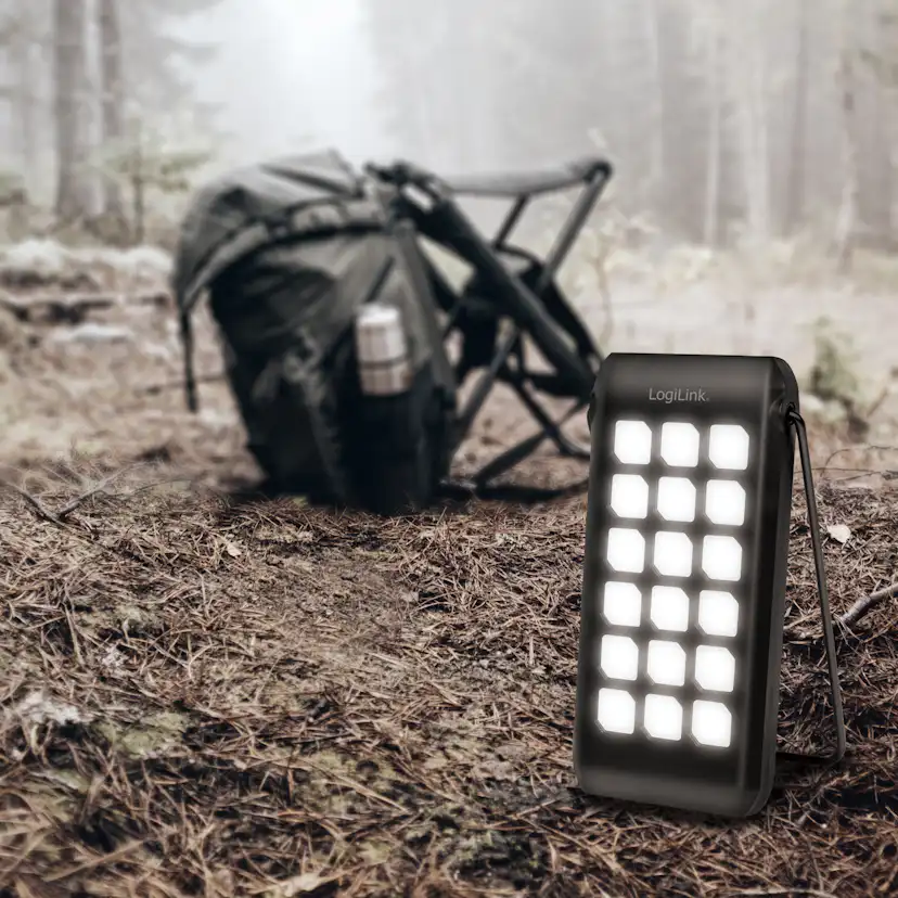 Solcells-Powerbank LogiLink 10.000mAh PD 18W