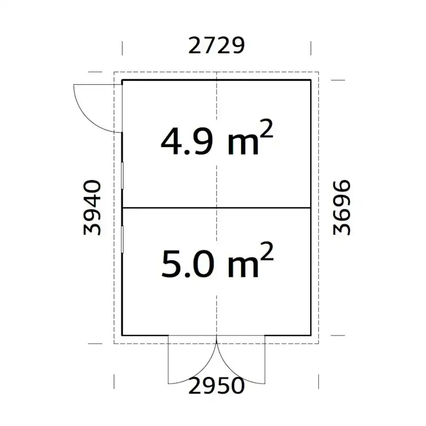 Förråd Palmako Dan 10,0 m2