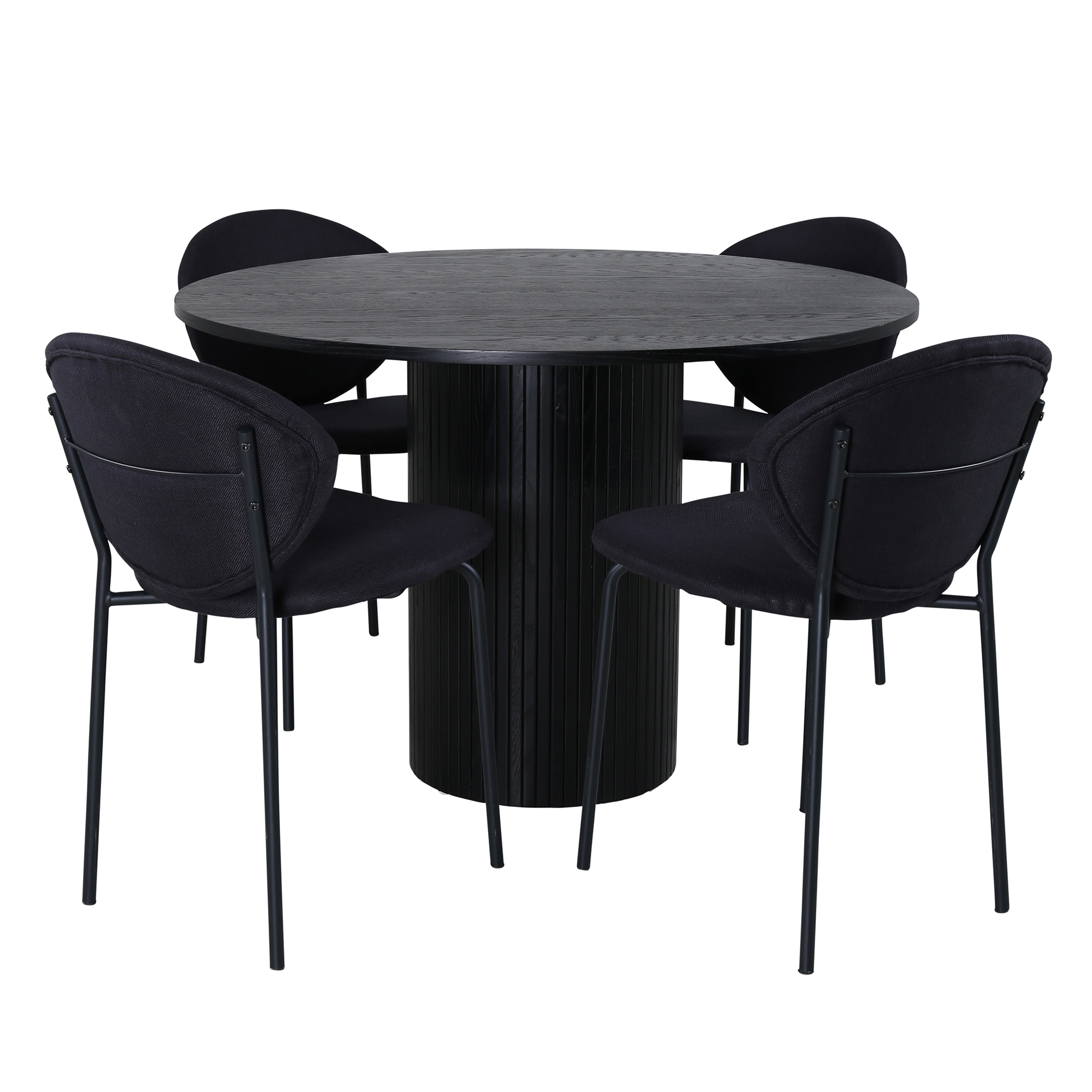 Matgrupp Venture Home Bianca Rund med 4 Valor Stolar