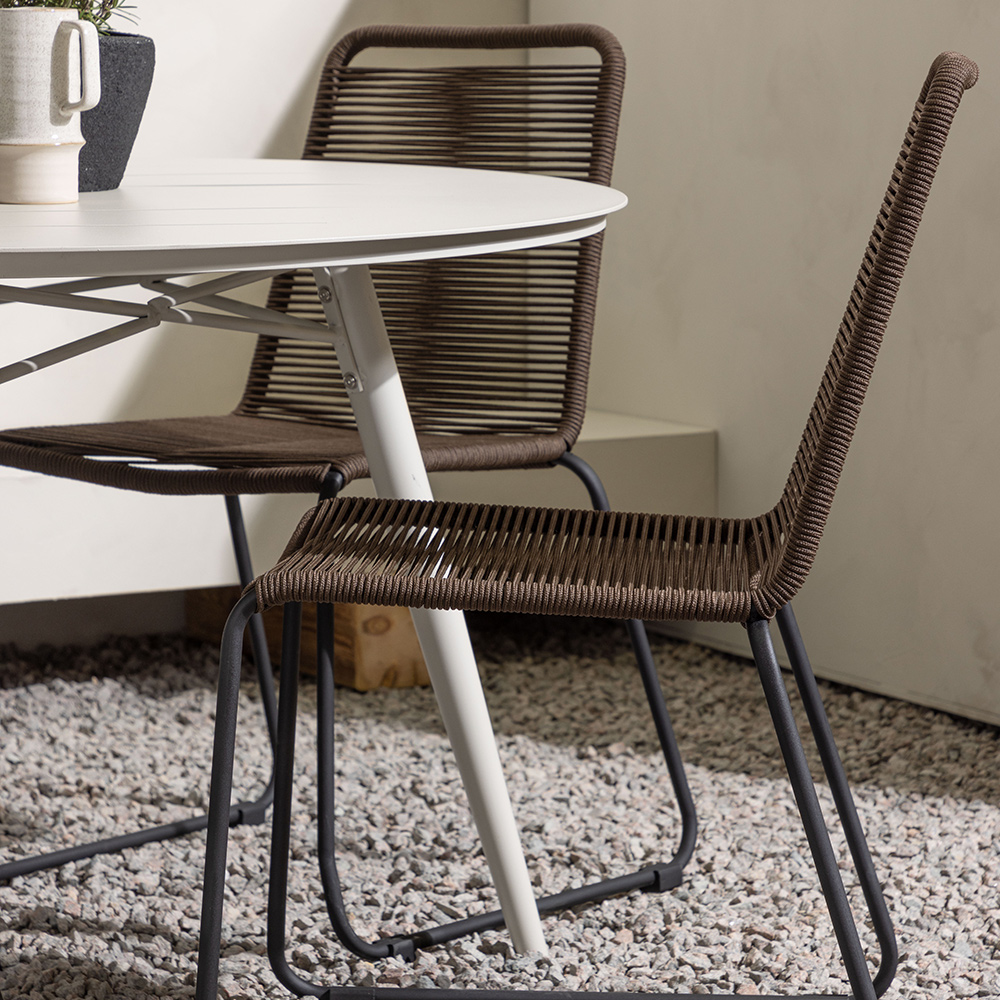 Matgrupp Venture Home Lina Bord med 4 Lindos Stolar