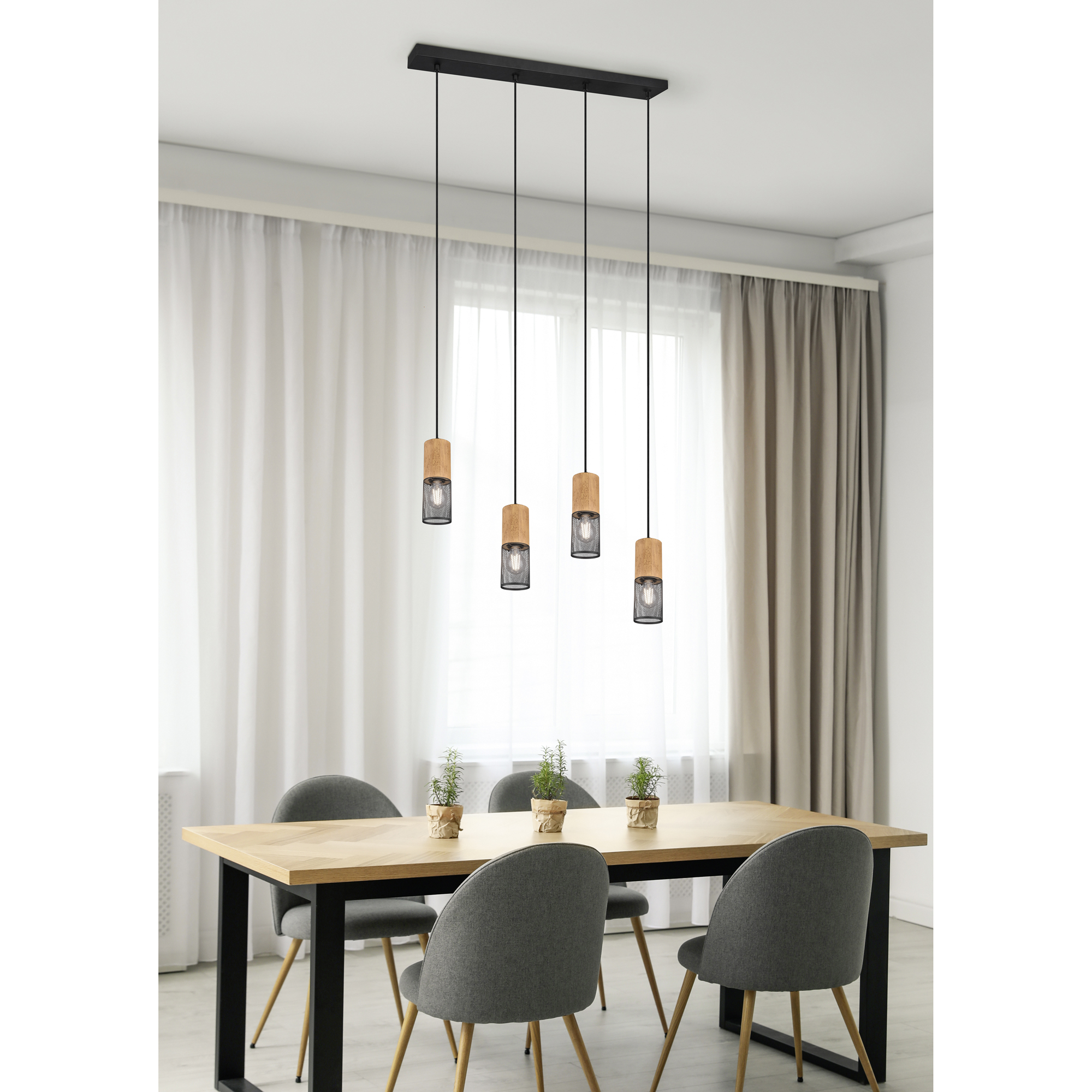 Taklampa Trio Tosh E27