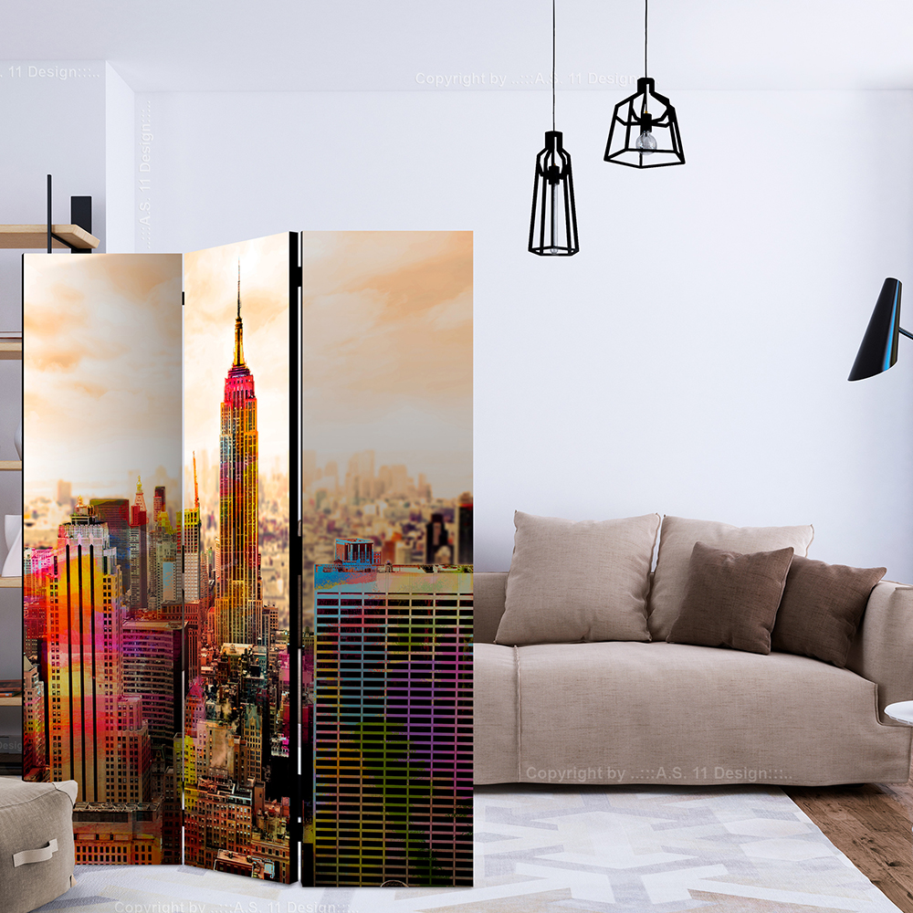 Rumsavdelare Skärmvägg Arkiio Colors Of New York City III 135x172 cm