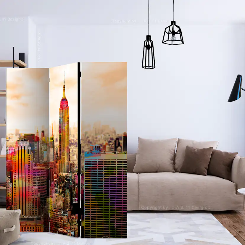Rumsavdelare Skärmvägg Arkiio Colors Of New York City III 135x172 cm