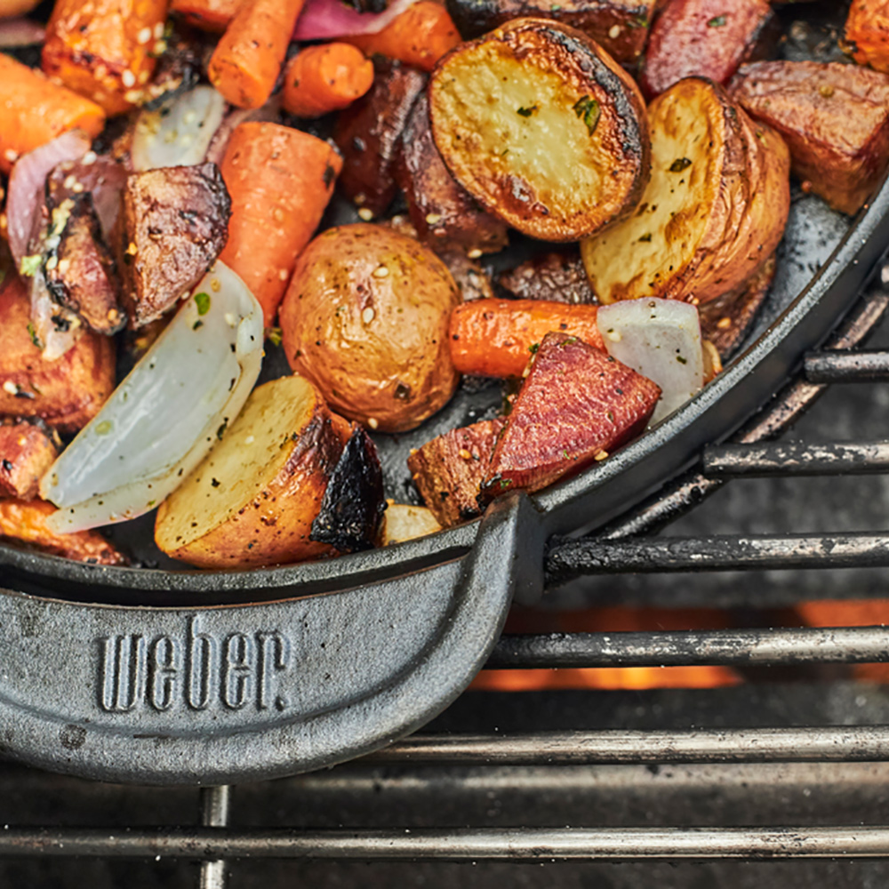 Träpelletsgrill Weber SmokeFire EX6 GBS Svart, Grillyta med 2 Zoner