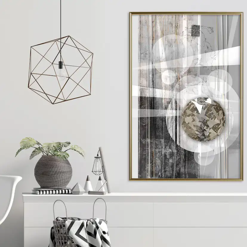 Poster Artgeist Affisch Silver Symmetry