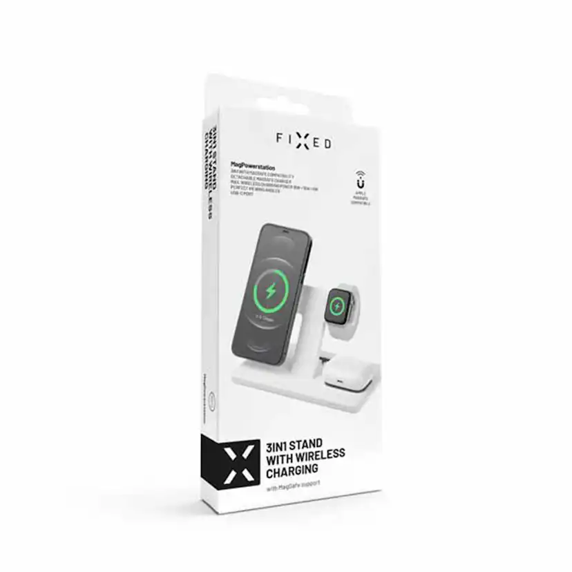 Laddningsstation Fixed 3in1 30W Wireless Mag