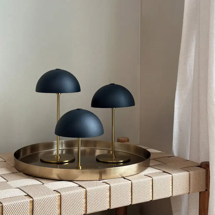 Bordslampa Dyberg Larsen Along Mini 3-pack med Bricka