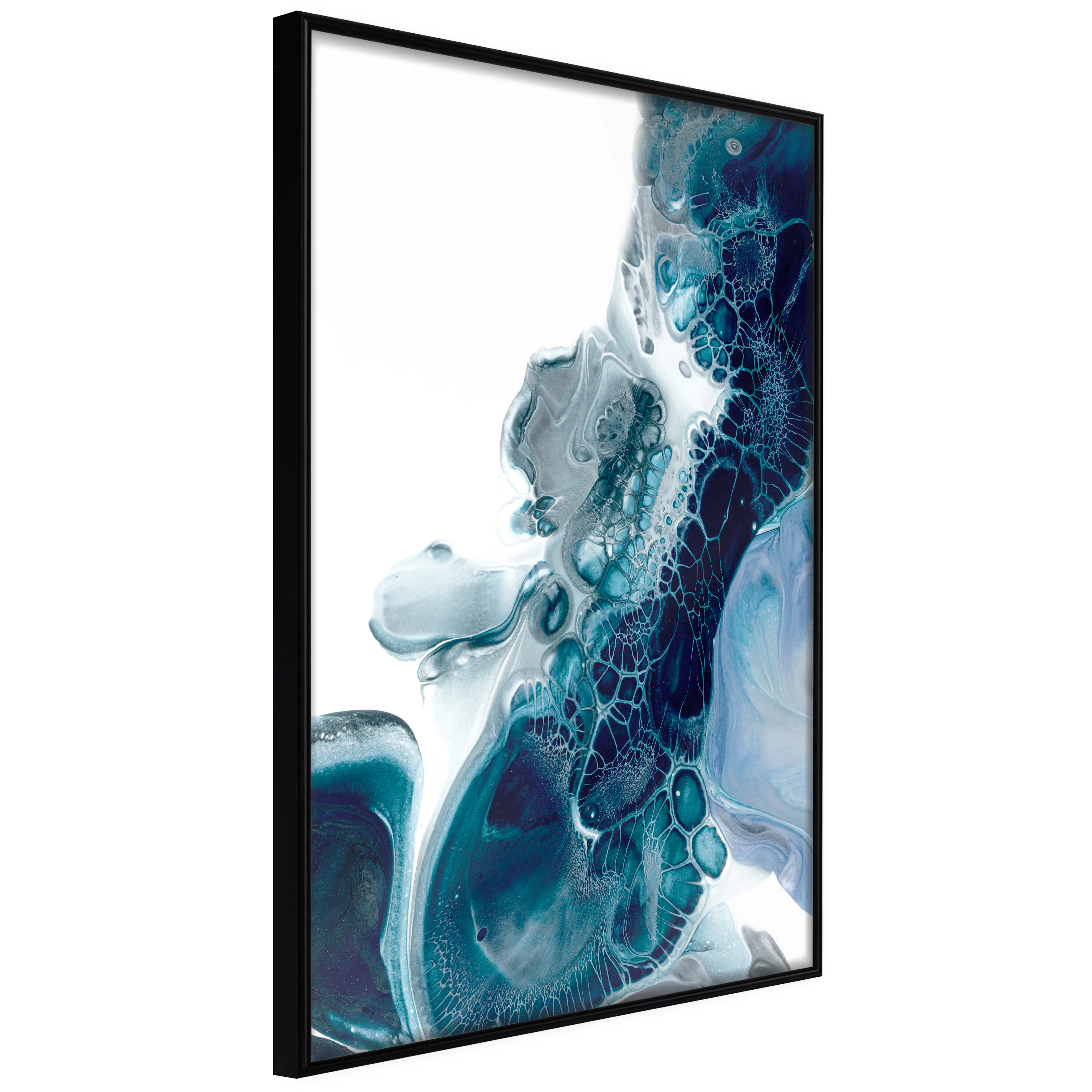 Affisch - Acrylic Abstract [Poster] 20x30 Svart ram, 20x30 cm