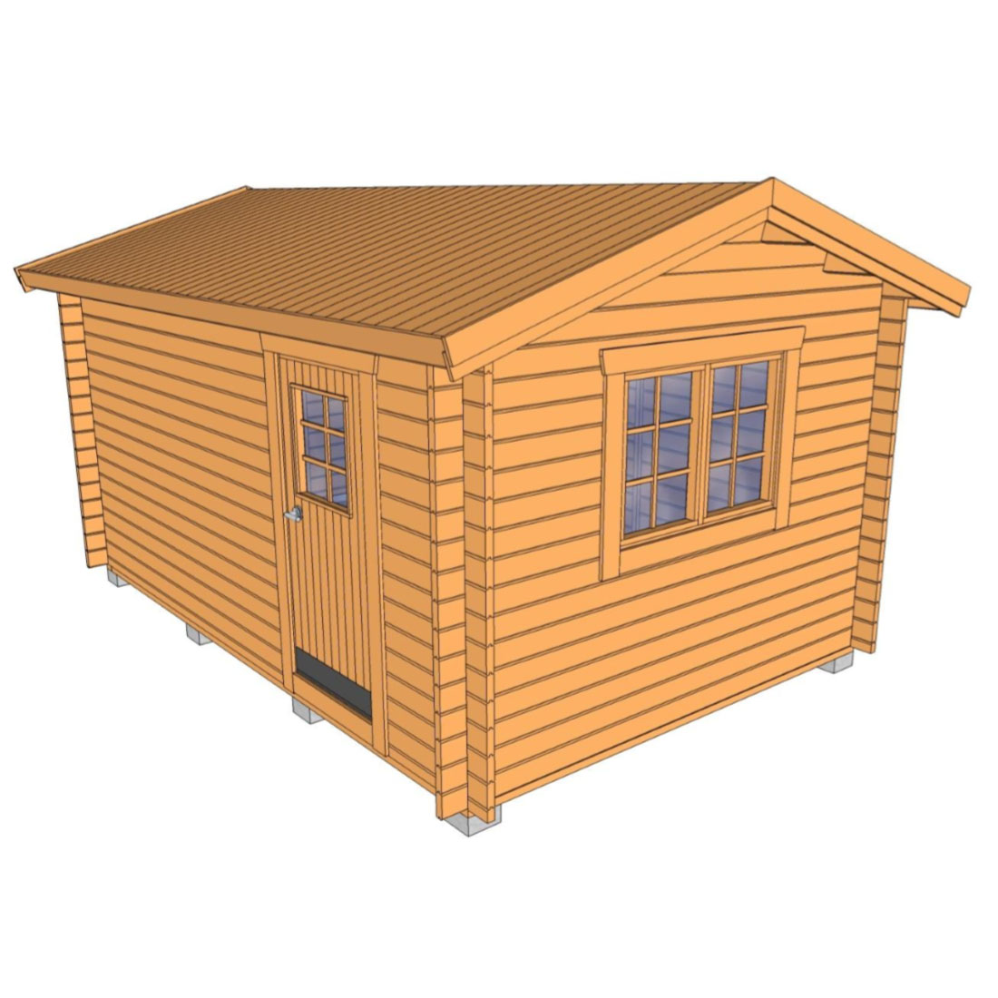 Friggebod Baseco Örnäs 15m² Stuga Byggsats i Trä