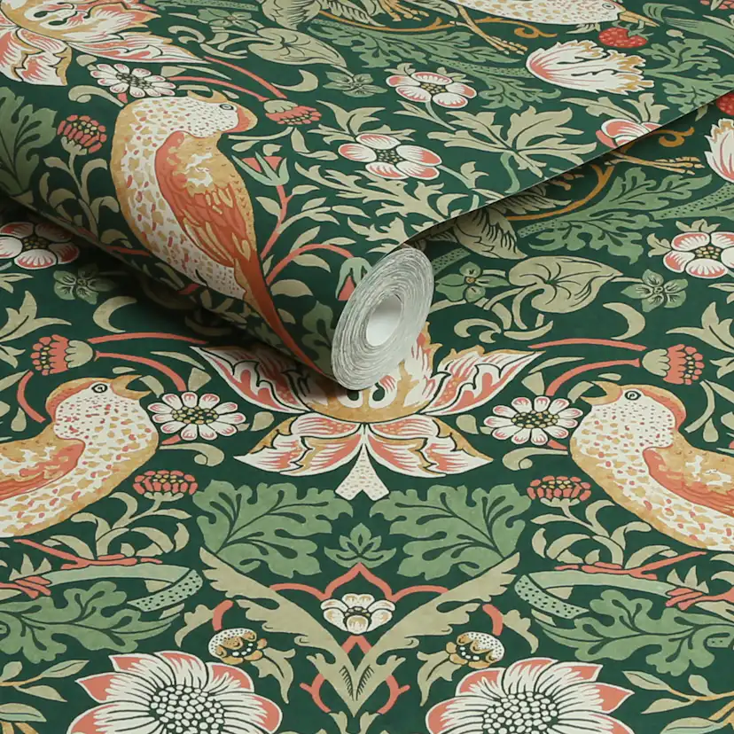 Tapet William Morris At Home Strawberry Thief 124234