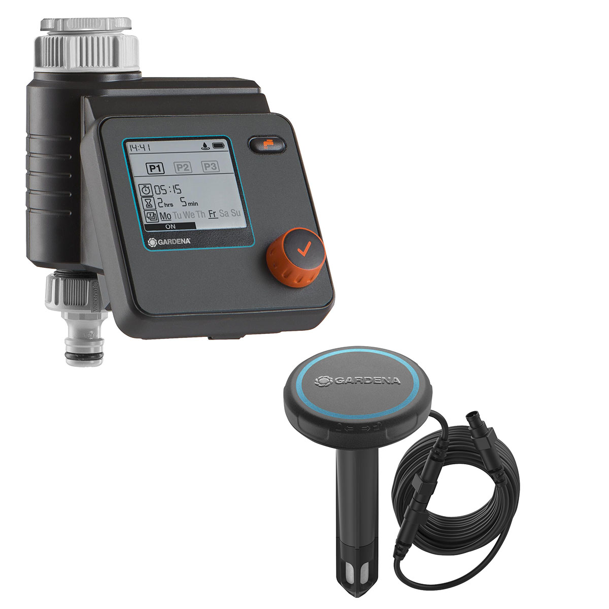 Bevattningsdator Gardena Select Set med Sensor