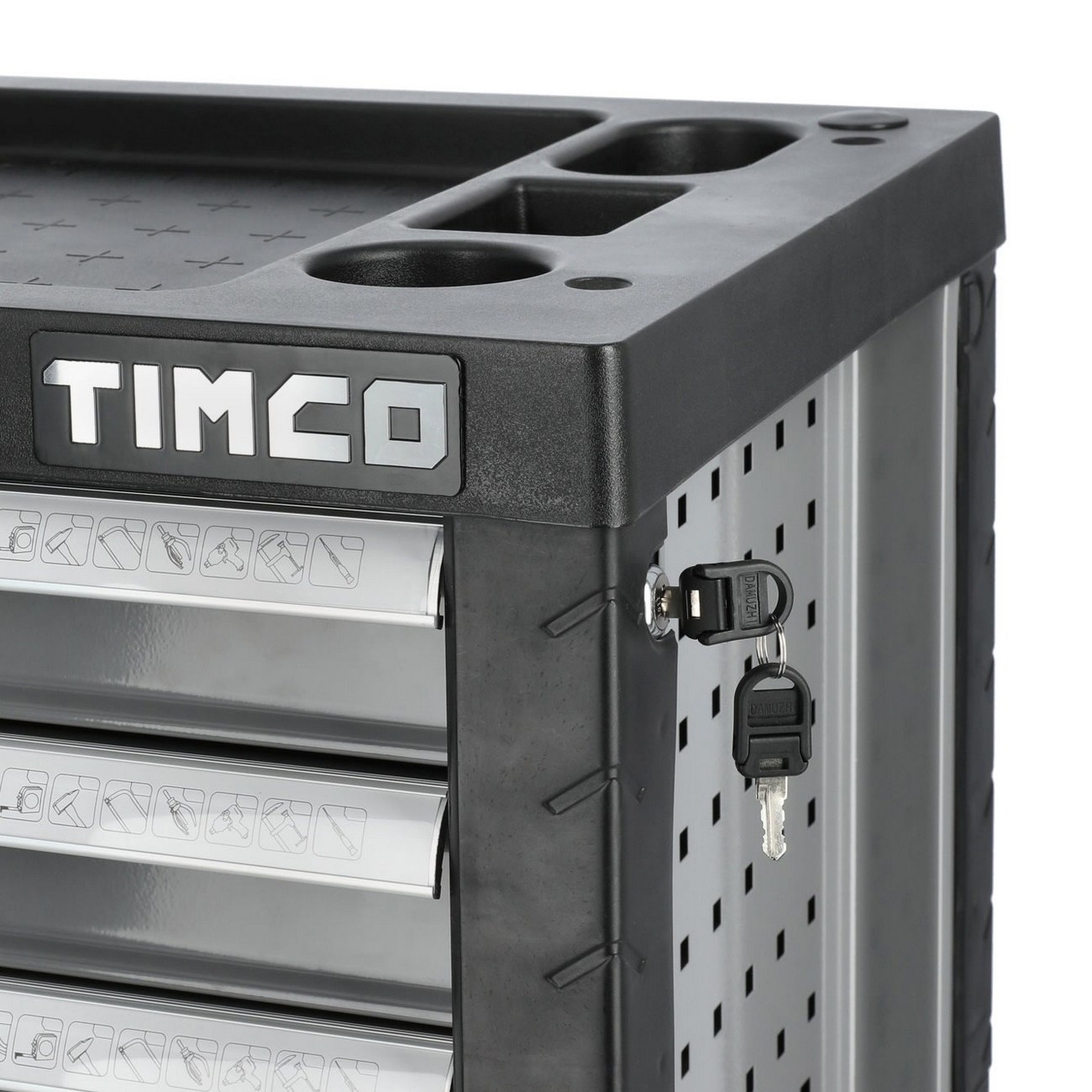 Verktygsvagn Timco 6 ltk 220-delad med Verktyg Grå