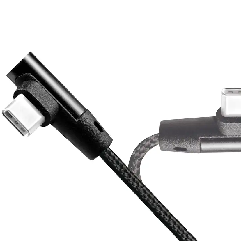 Vinklad USB-C-kabel LogiLink USB 2.0 Max 15W 0,3 m