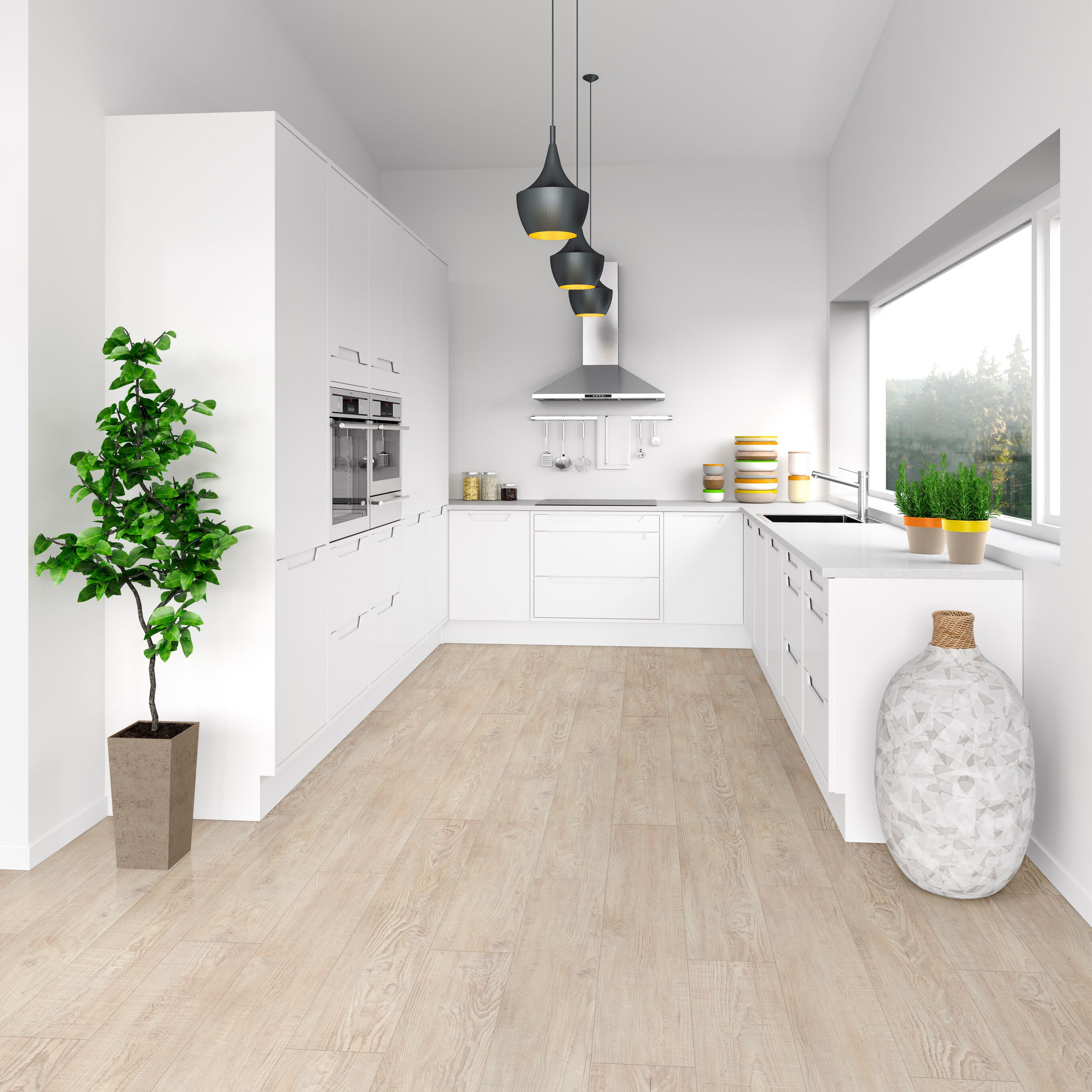 Vinylgolv Forbo Enduro Click med Klickfunktion White pine/Beige