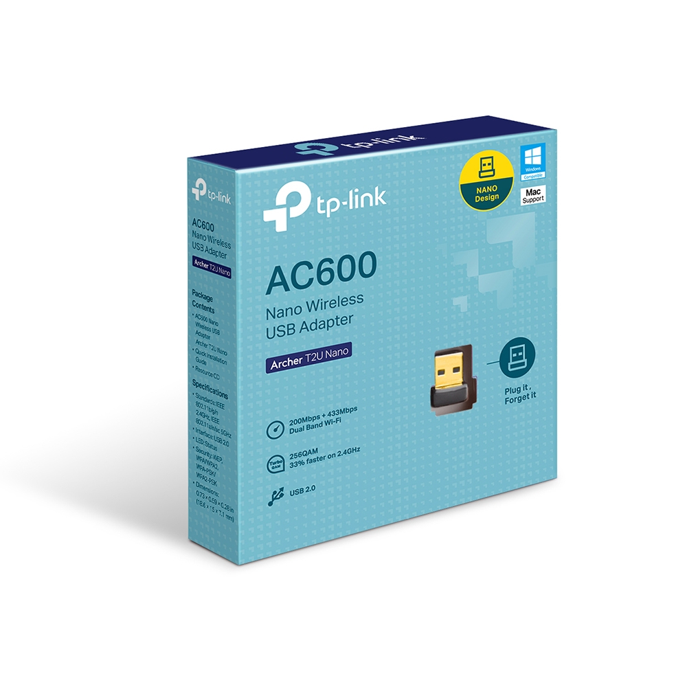 USB Adapter TP-Link Archer T2U Nano Trådlös