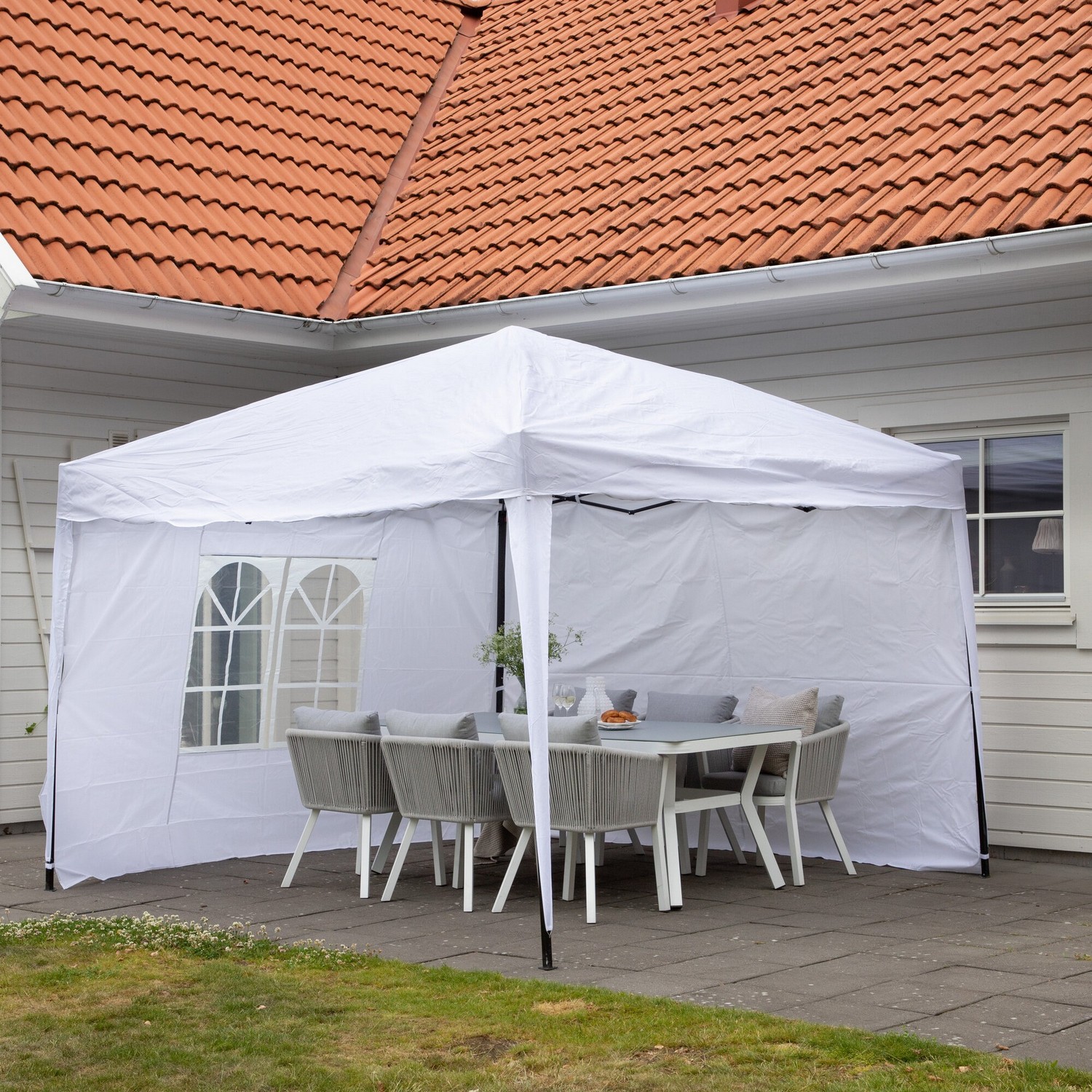 Gazebo Gazebo - white Vit