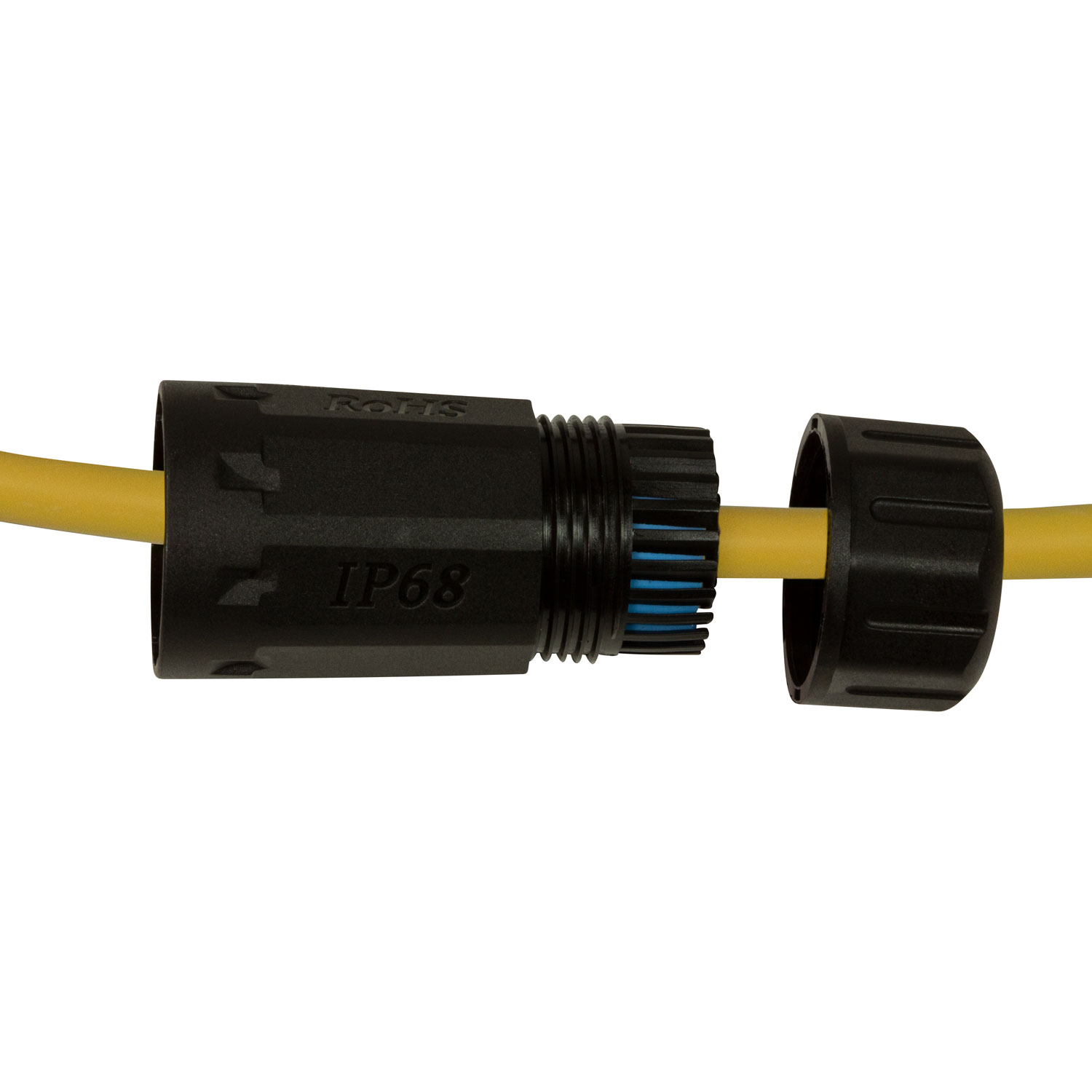 CAT6A Skruvkoppling Utomhus LogiLink 2 x RJ45 IP68 Med Kabelhylsa