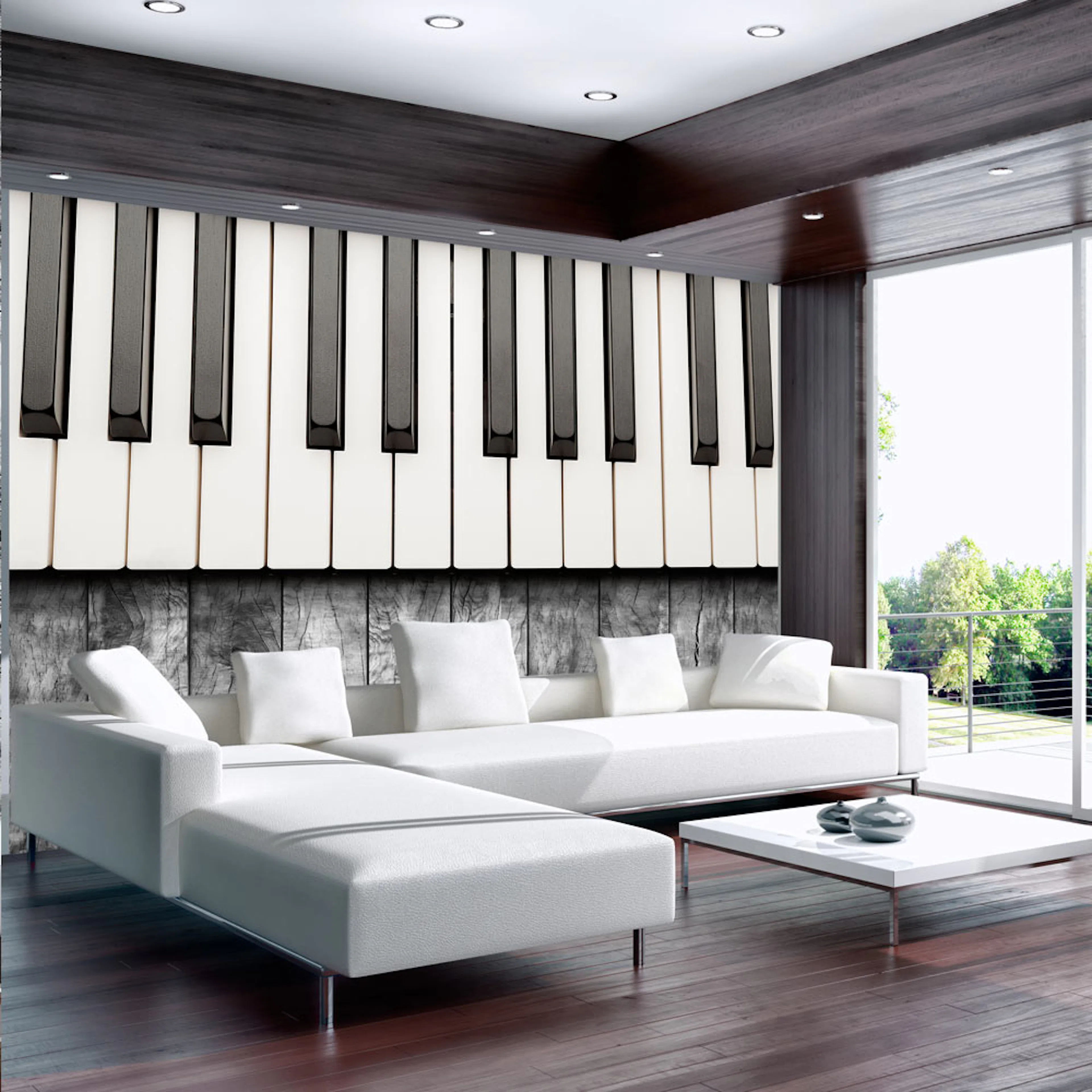 Fototapet Arkiio Inspired By Chopin Grey Wood