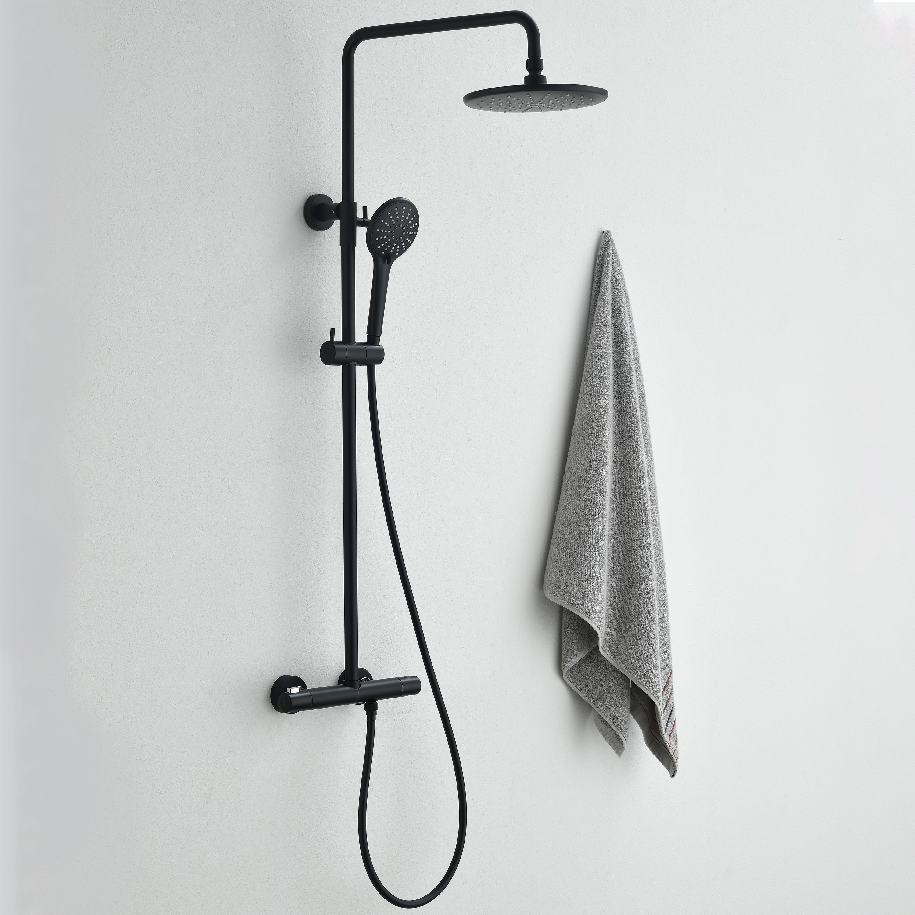 Takduschset Bathlife Väta Svart