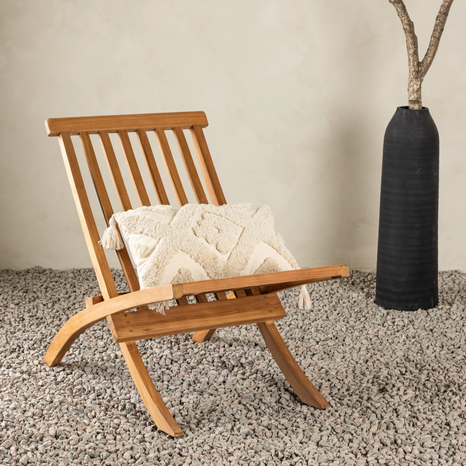 Loungestol Utomhus Venture Home Kenya Trädgårdsfåtölj Teak