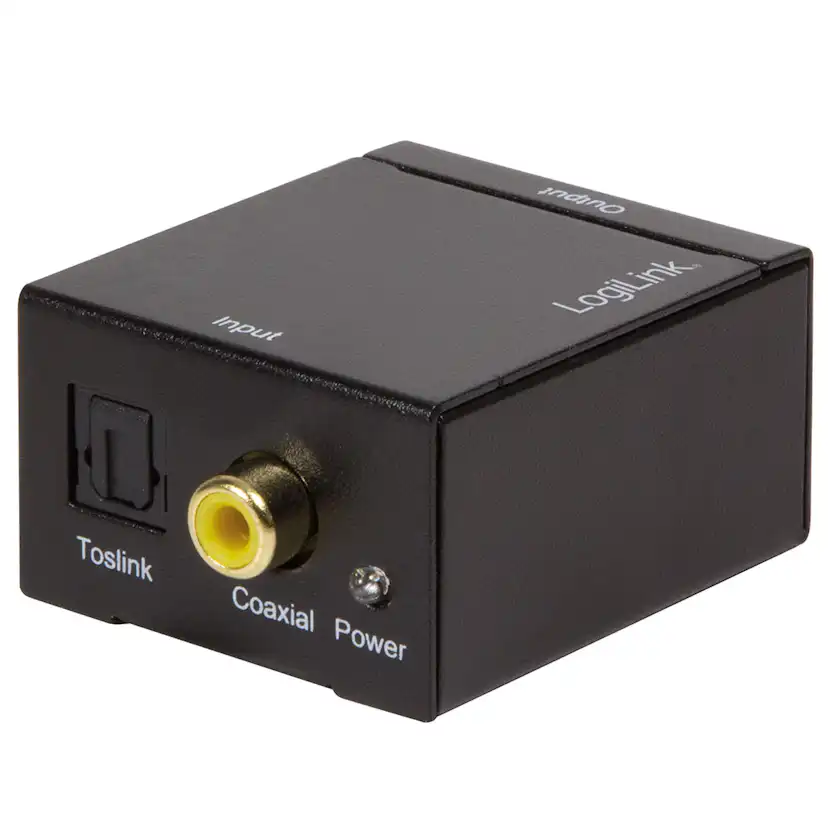 Digital till Analog Ljudomvandlare LogiLink Digital Tos/Coax till Analog RCA