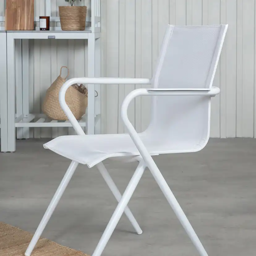 Matgrupp Venture Home Aleyna 224 Vit med 8 Aspen Matstolar