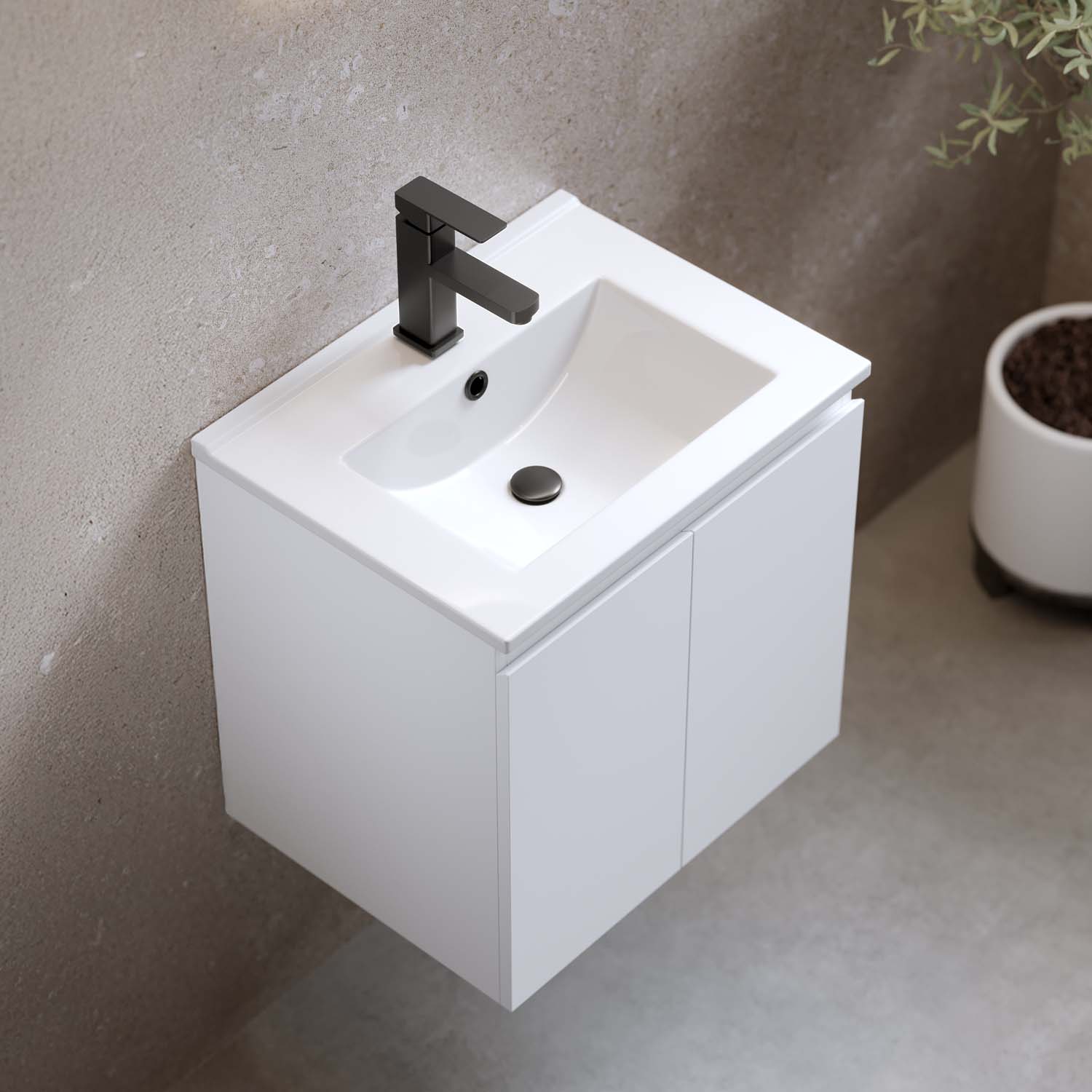 Tvättställsskåp Bathlife Smila med Tvättställ