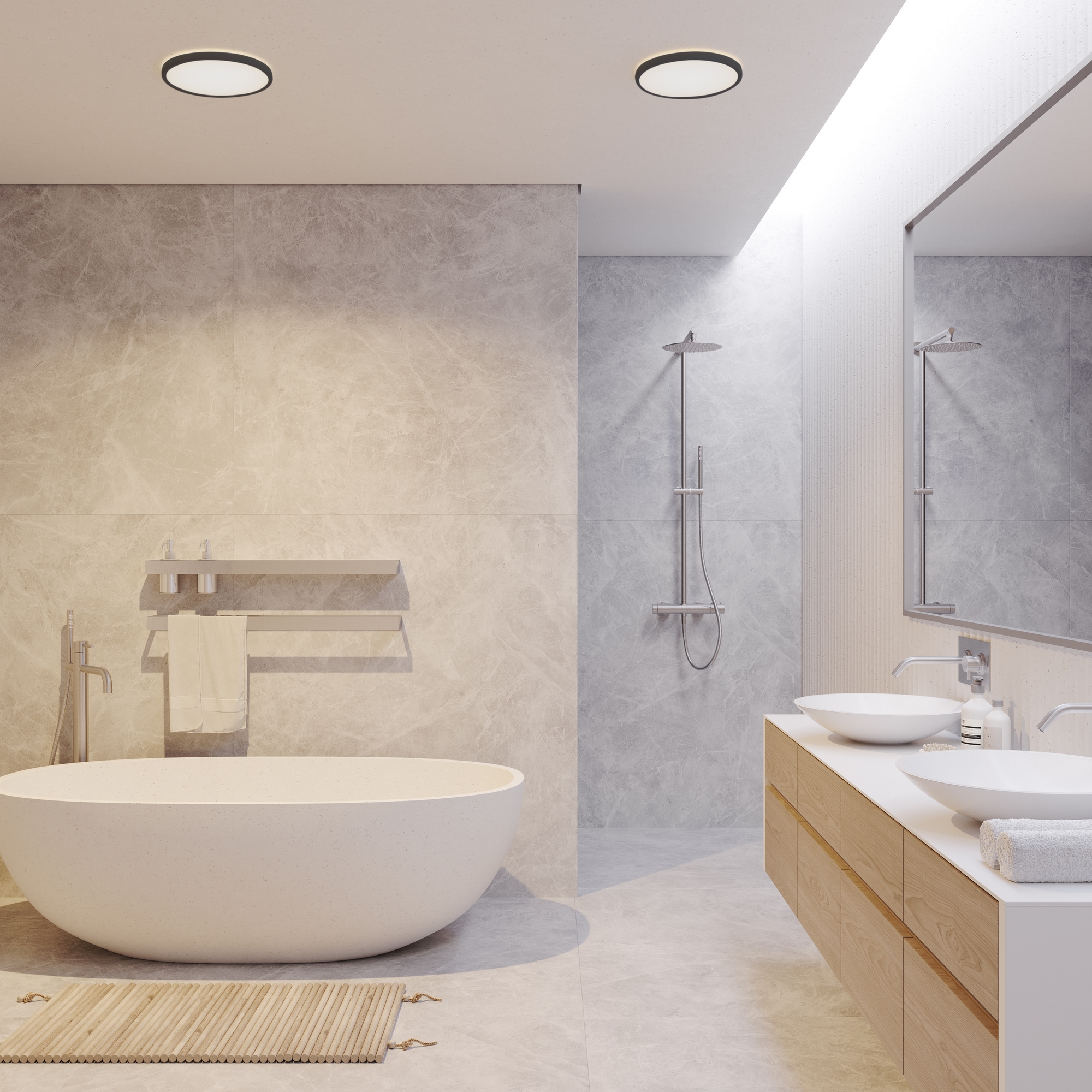 Plafond Nordlux Oja IP54 3-steg CCT