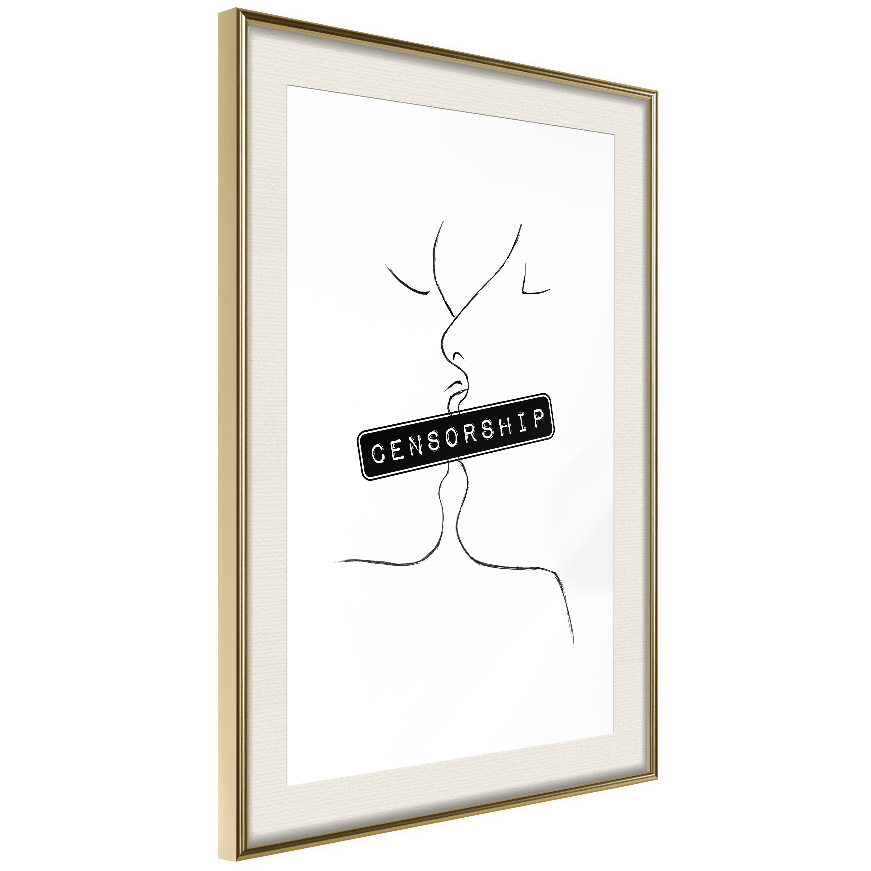 Poster Artgeist Affisch Censorship