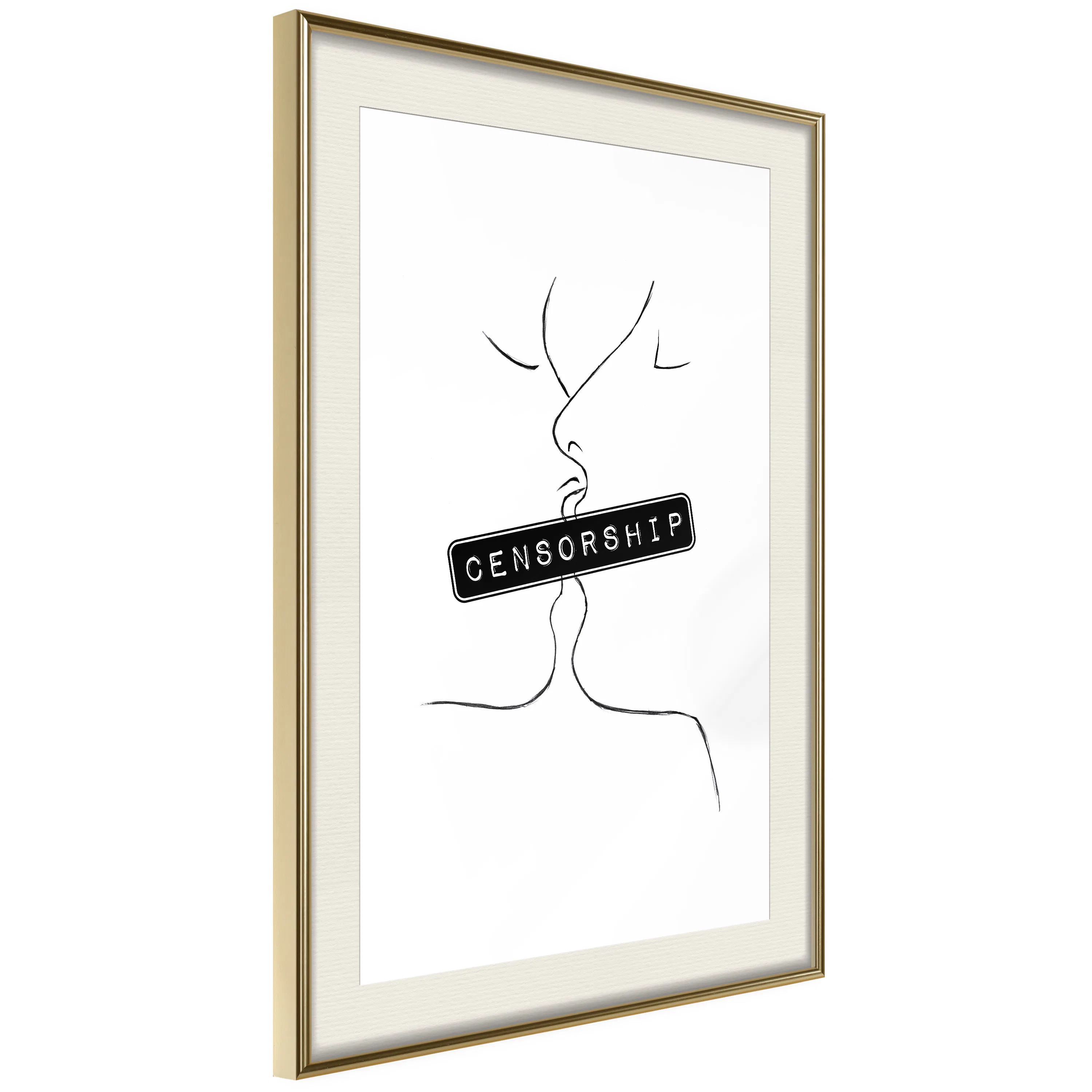 Poster Artgeist Affisch Censorship