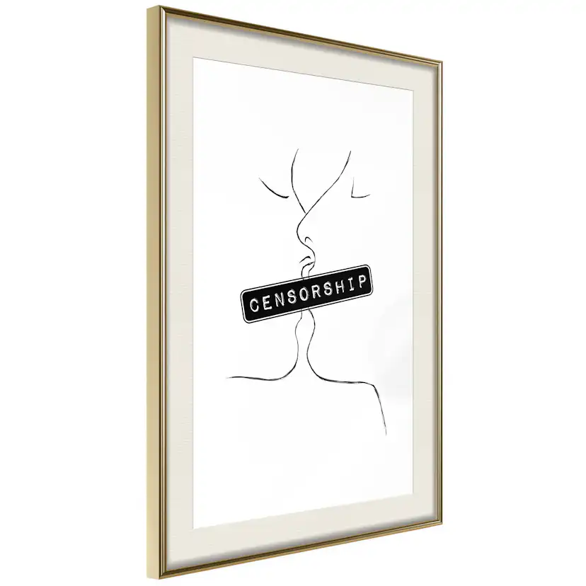 Poster Artgeist Affisch Censorship