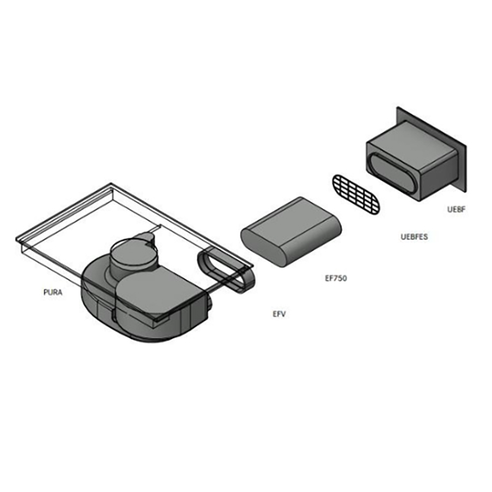 Rörpaket 1 BORA PURE flat