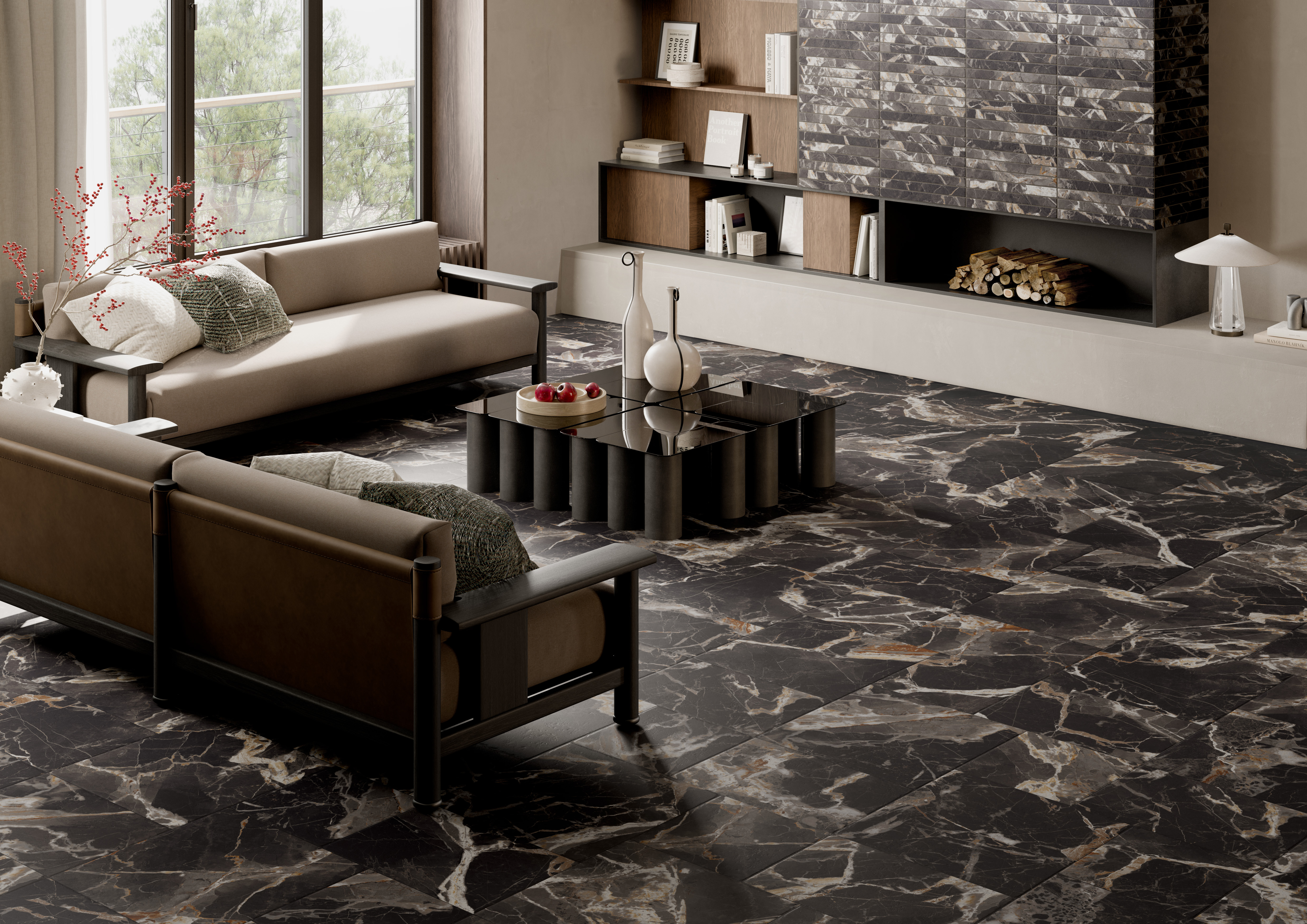 Klinker Lhådös Chester black gold 15x15