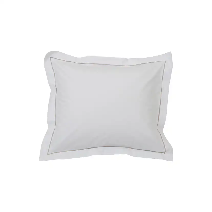 Hotel Percale örngott 50x60 cm Vit/Ljusbeige