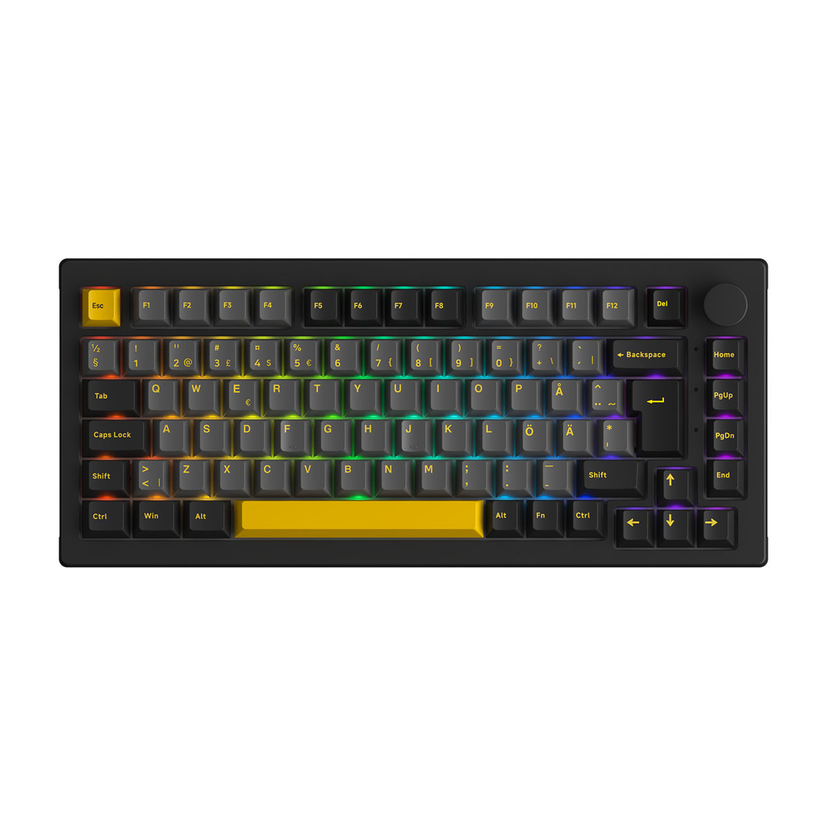 Gamingtangentbord Akkogear 5075B Plus-S Black/Gold