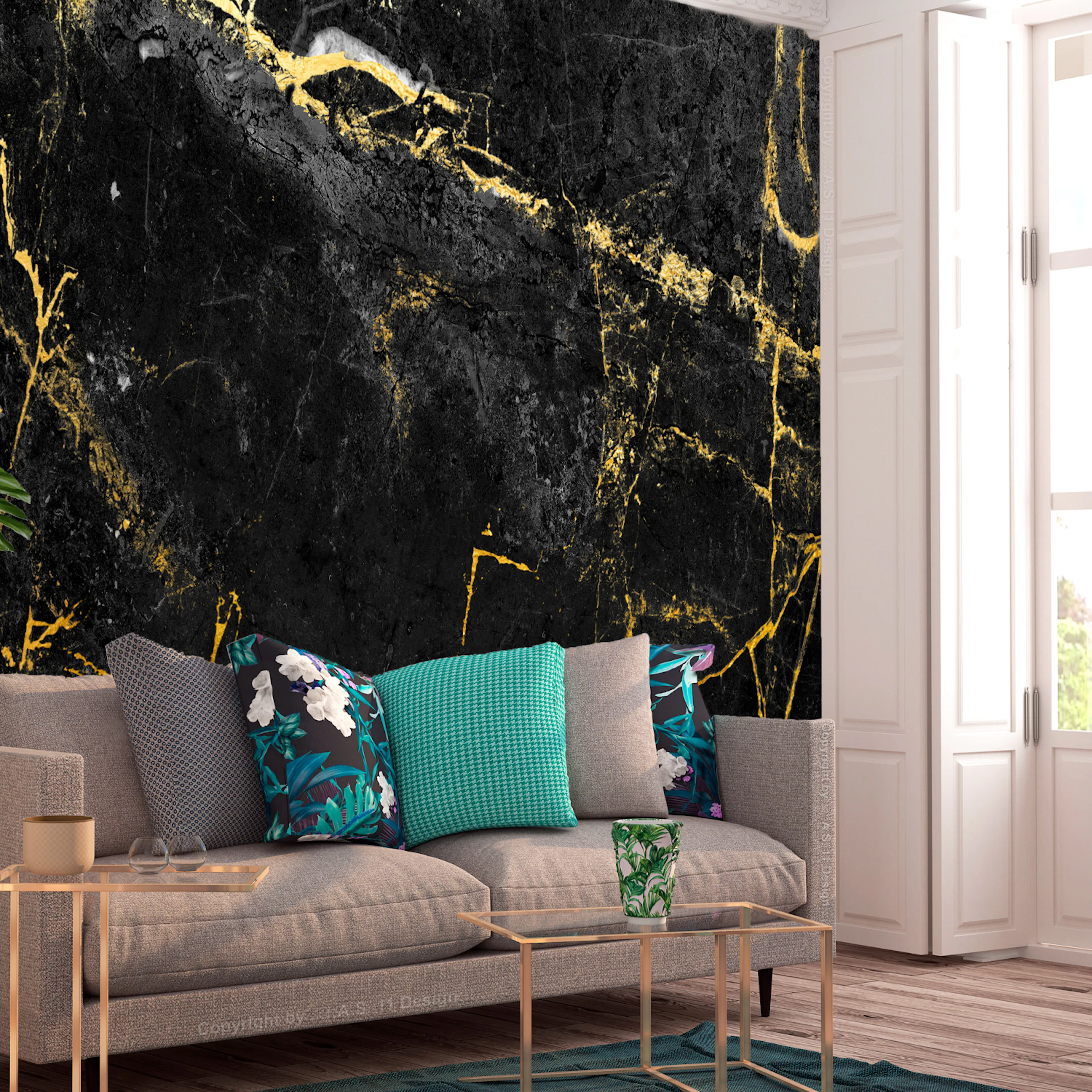 Fototapet - Black Elegance 450x315 450x315 cm