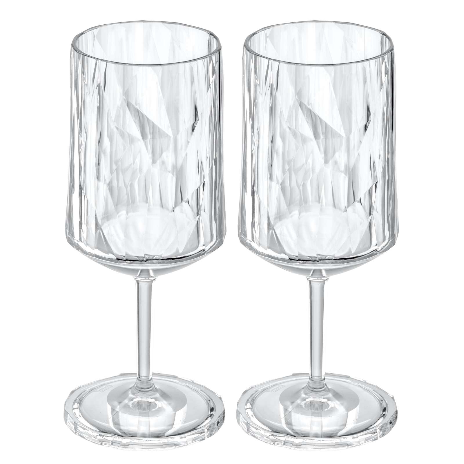Vinglas Koziol Club No. 4 300 ml Crystal Clear 2-pack