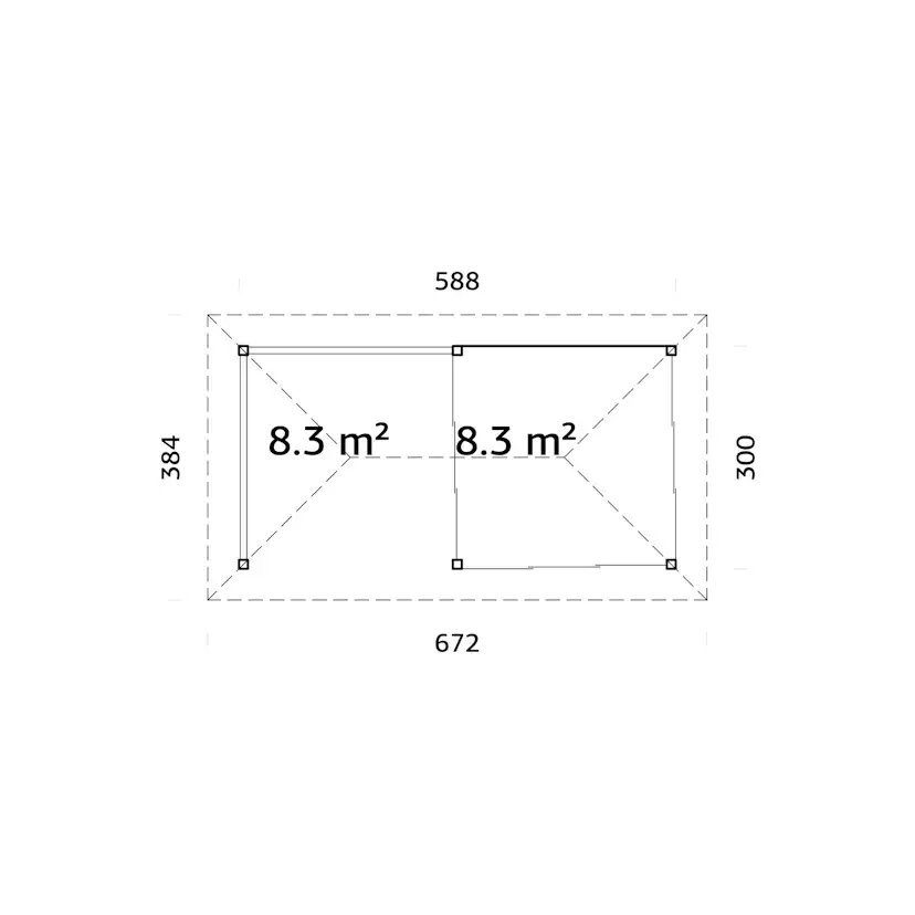 Uterum Palmako Bianca 16,6 m2 Set 504 Slide Plus