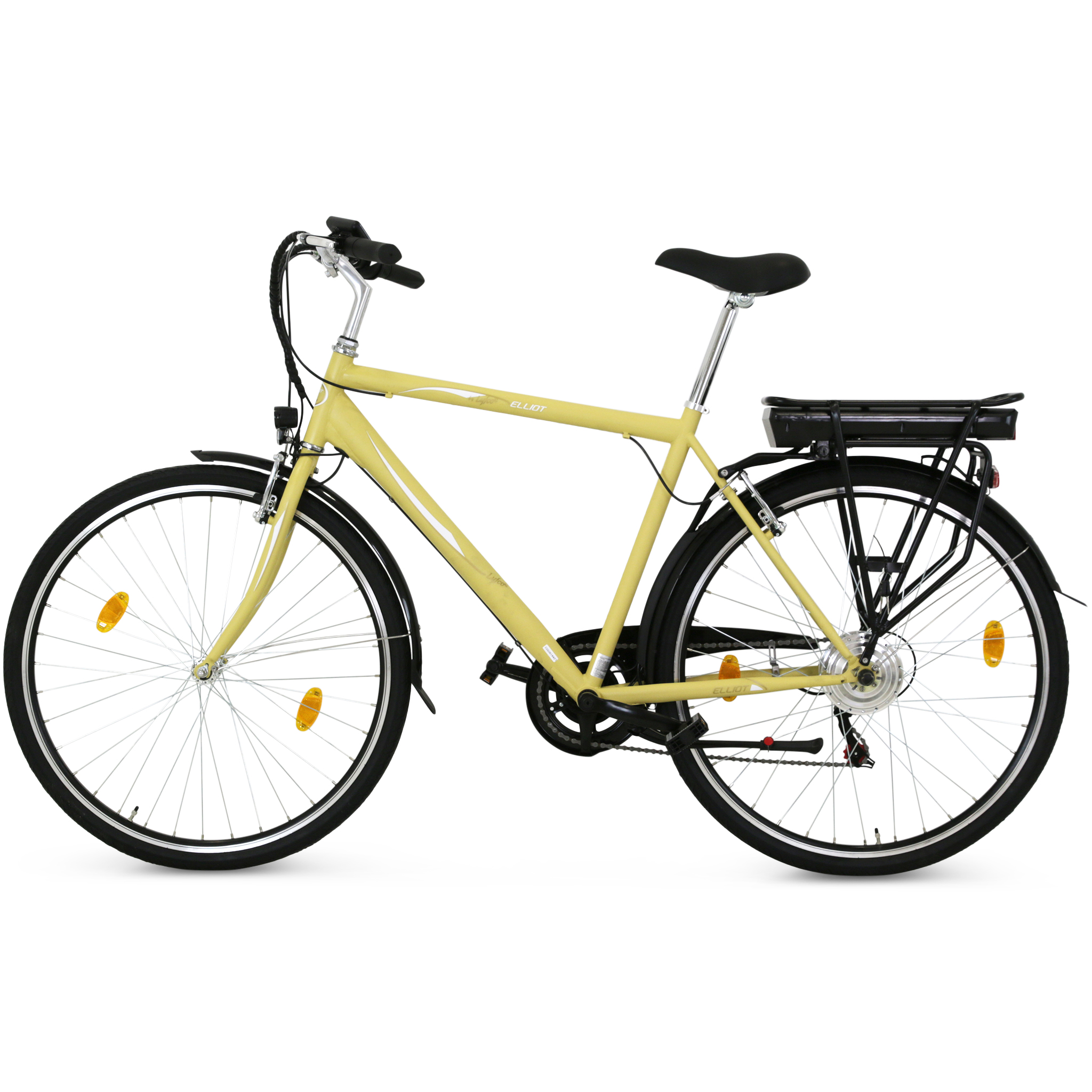 Elcykel Lyfco Herr 28" med Cykeldator Sandgul