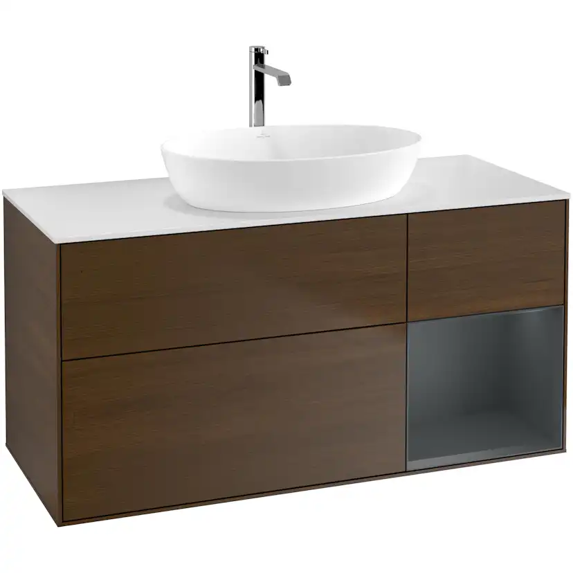 Tvättställsskåp Villeroy & Boch Finion med 3 Lådor Hylla och Bänkskiva för Fristående Tvättställ från Artis & Collaro