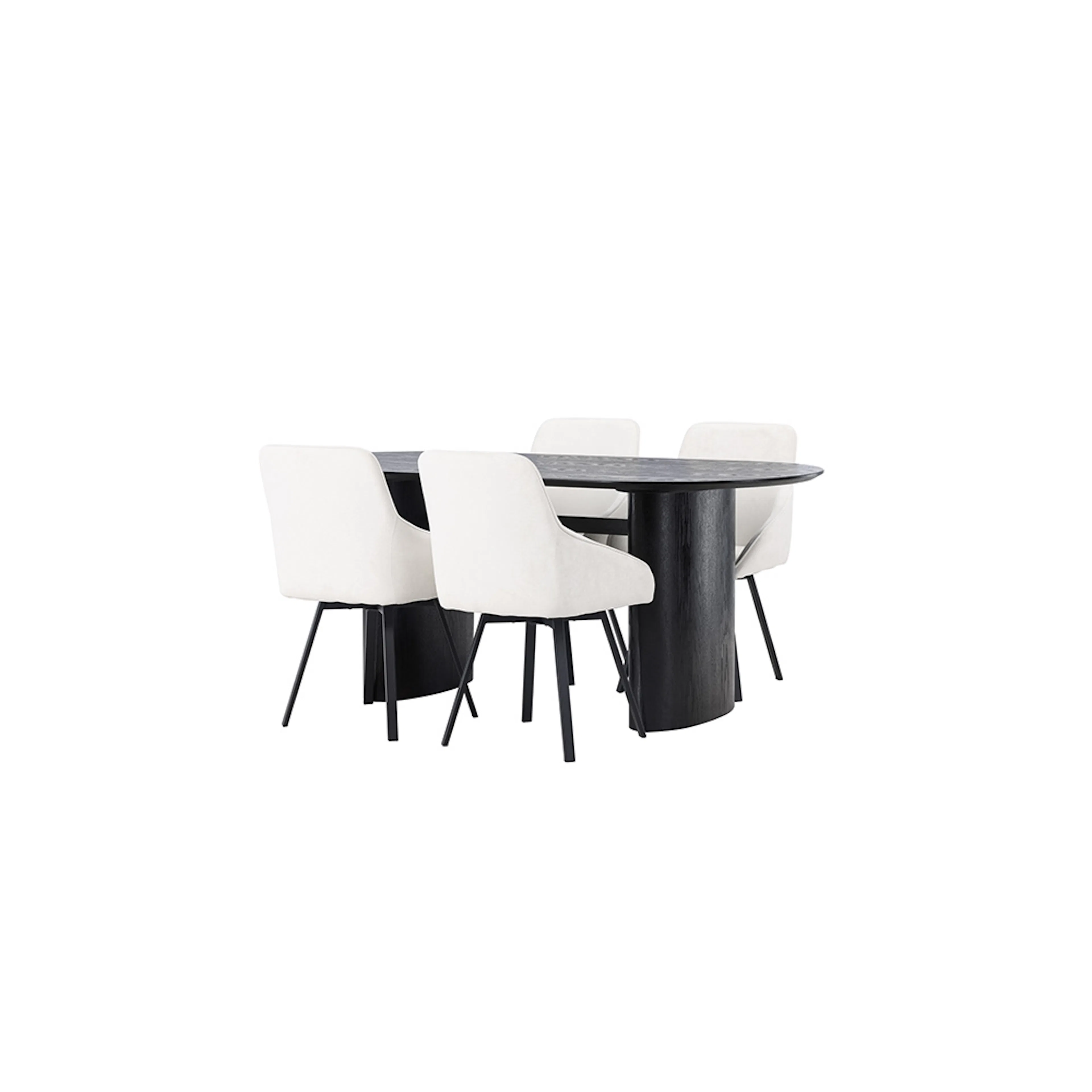 Matgrupp Venture Home Isolde med 4 st Rosie stolar Beige