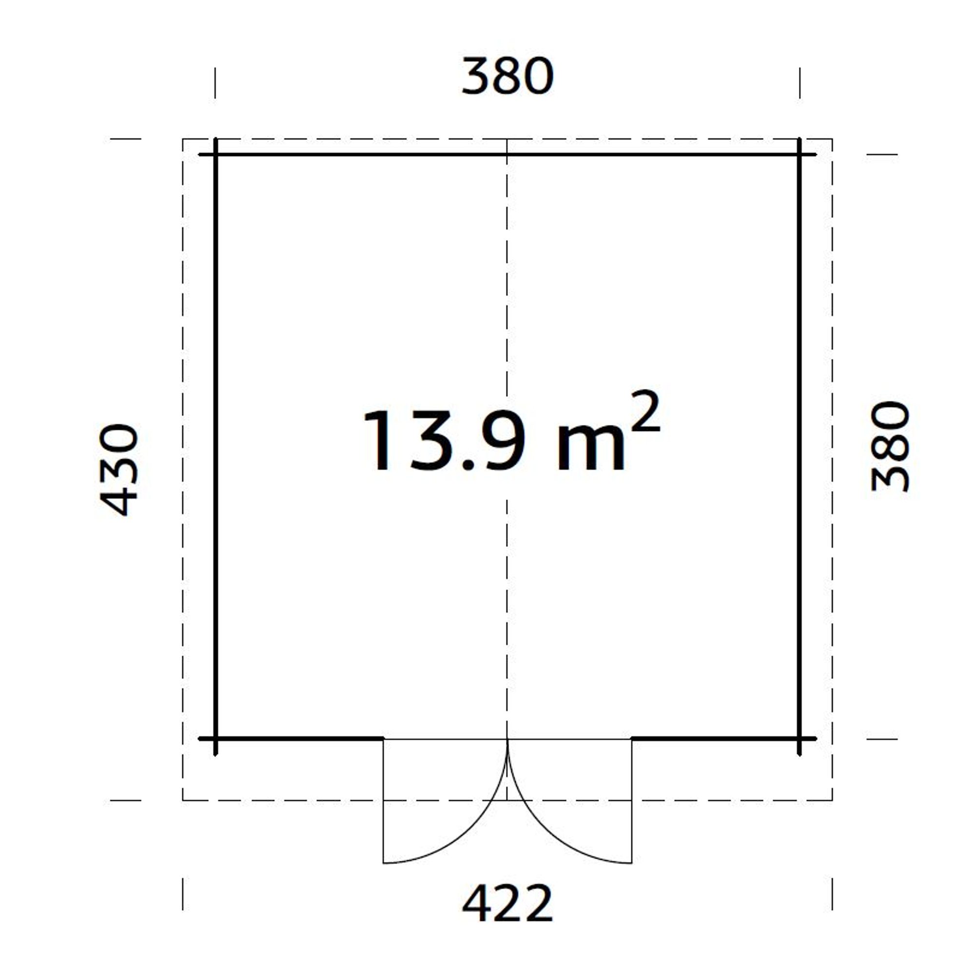 Stuga Palmako Lotta 14,4 m2