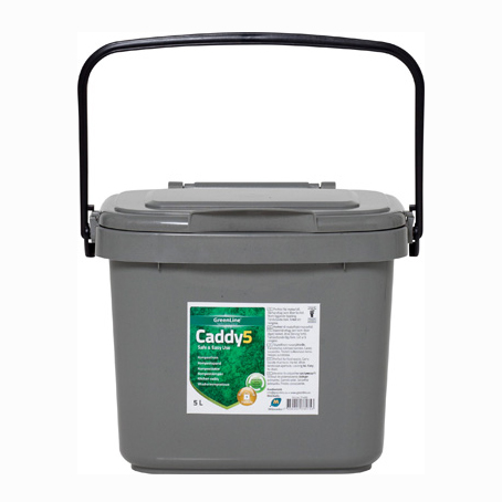 Komposthink Greenline 5 l med lock grå